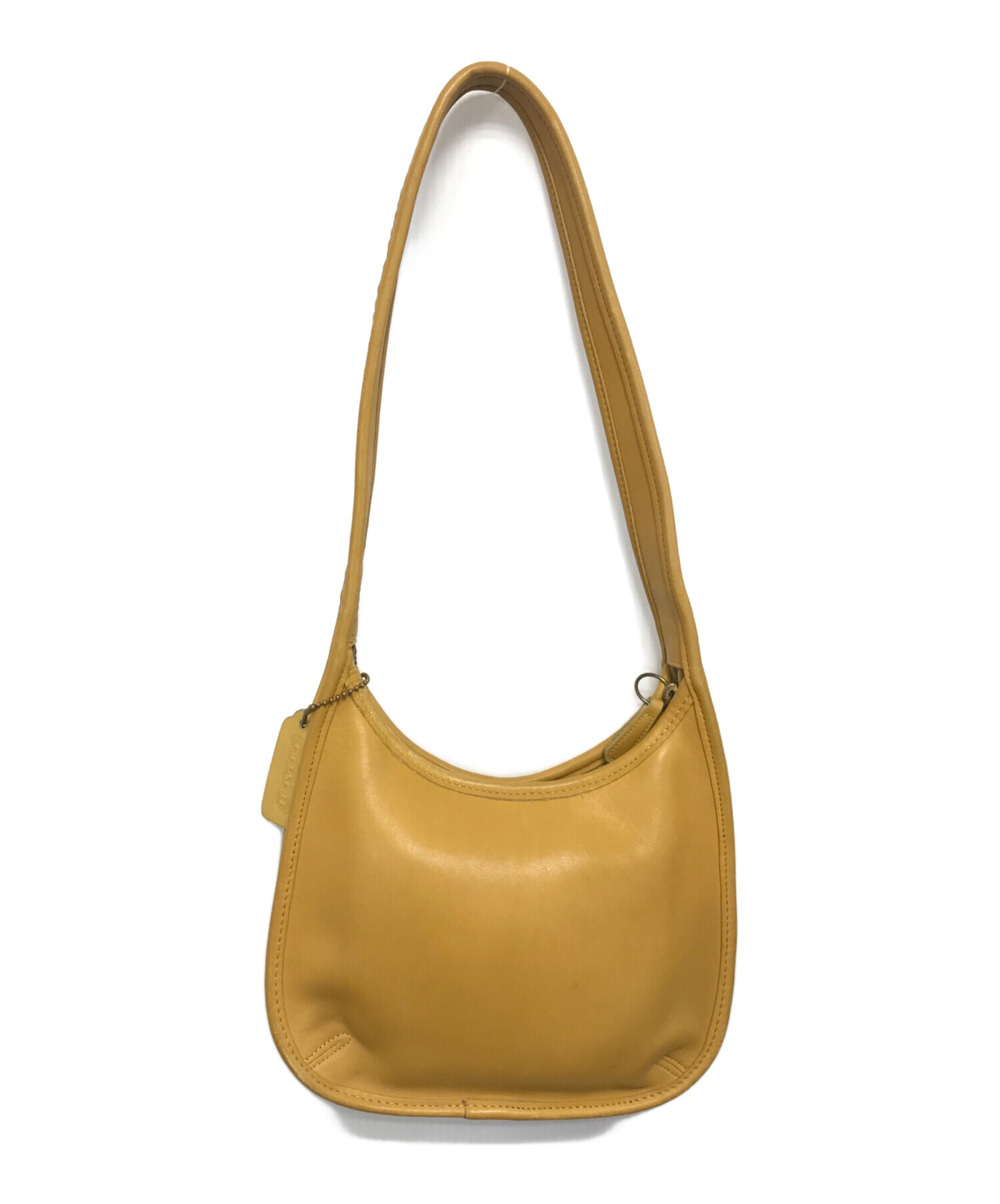 中古・古着通販】COACH (コーチ) ワンショルダーバッグ イエロー 