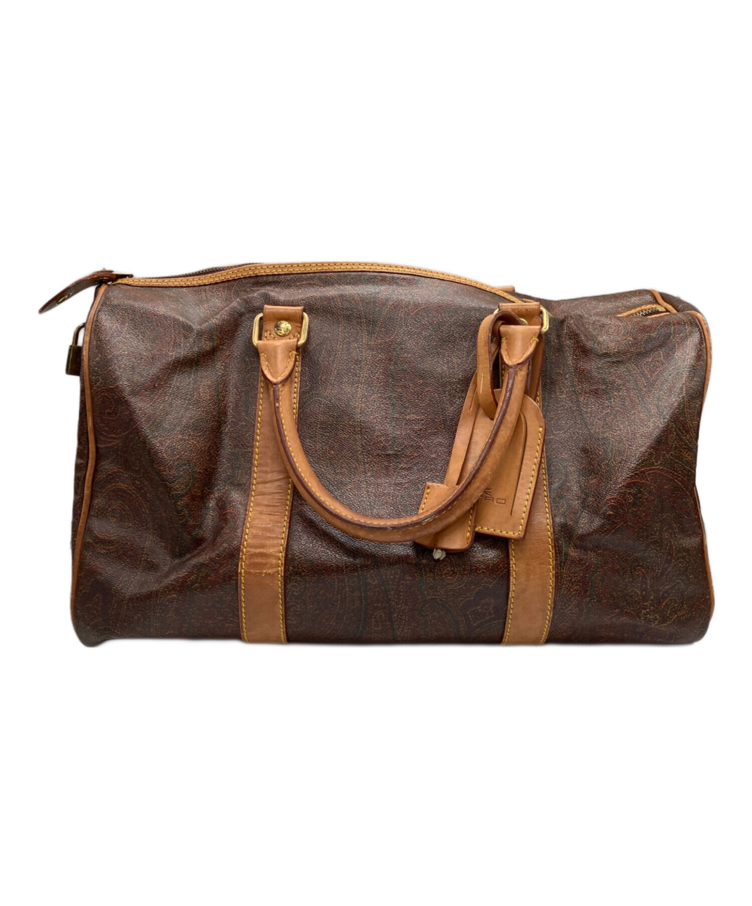 ETRO ボストンバッグ 中古・古着通販】ETRO (エトロ) ボストンバッグ ブラウン｜ブランド