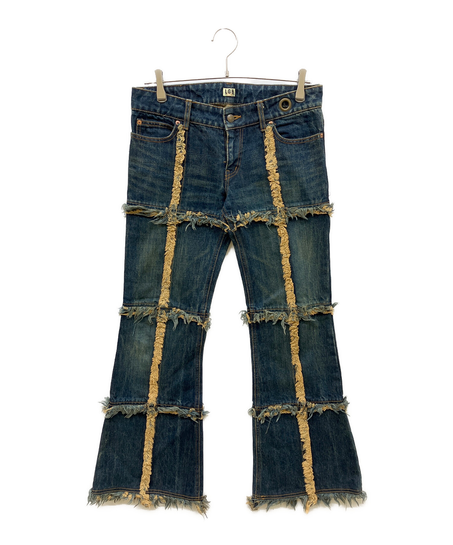 中古・古着通販】L.G.B (ルグランブルー) フリンジフレアデニムパンツ