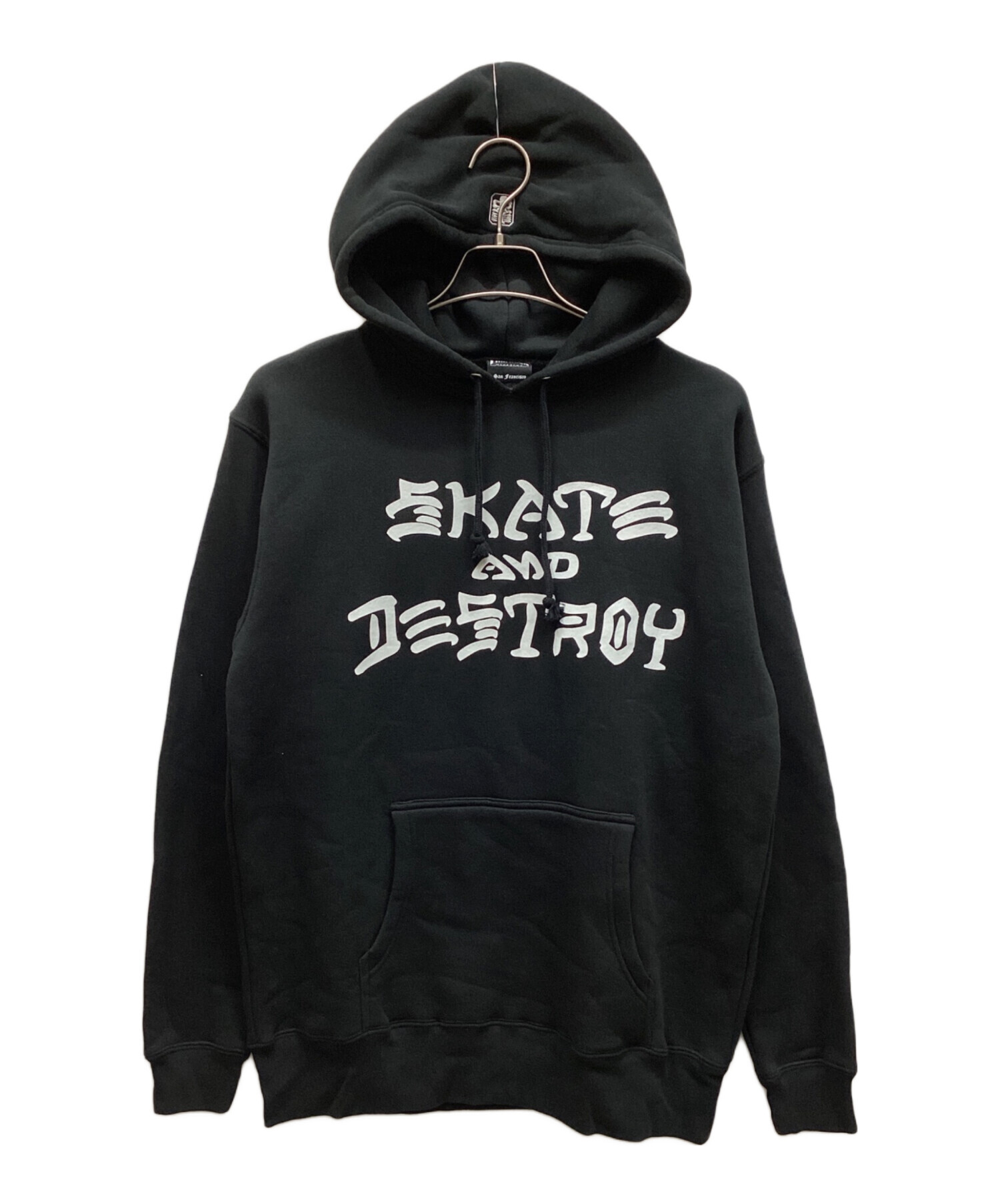 中古・古着通販】THRASHER (スラッシャー) パーカー ブラック サイズ:L