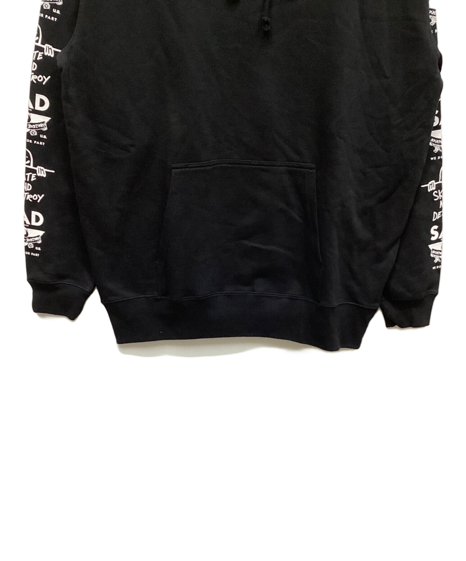 中古・古着通販】THRASHER (スラッシャー) パーカー ブラック サイズ