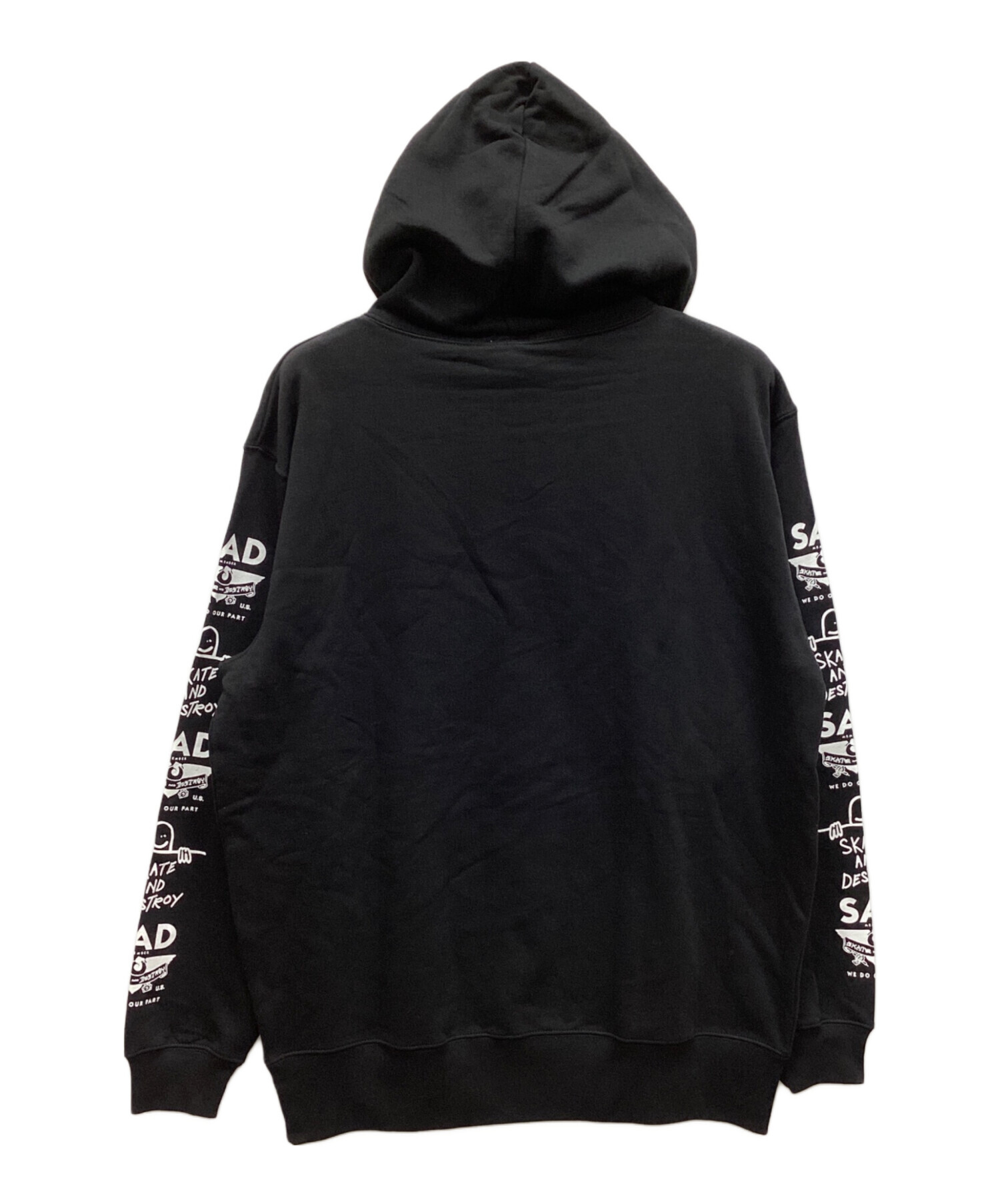 S*O様 THRASHER パーカー スラッシャー サイズLARGE ヴィンテー 中古・古着通販】THRASHER (スラッシャー) パーカー ブラック サイズ