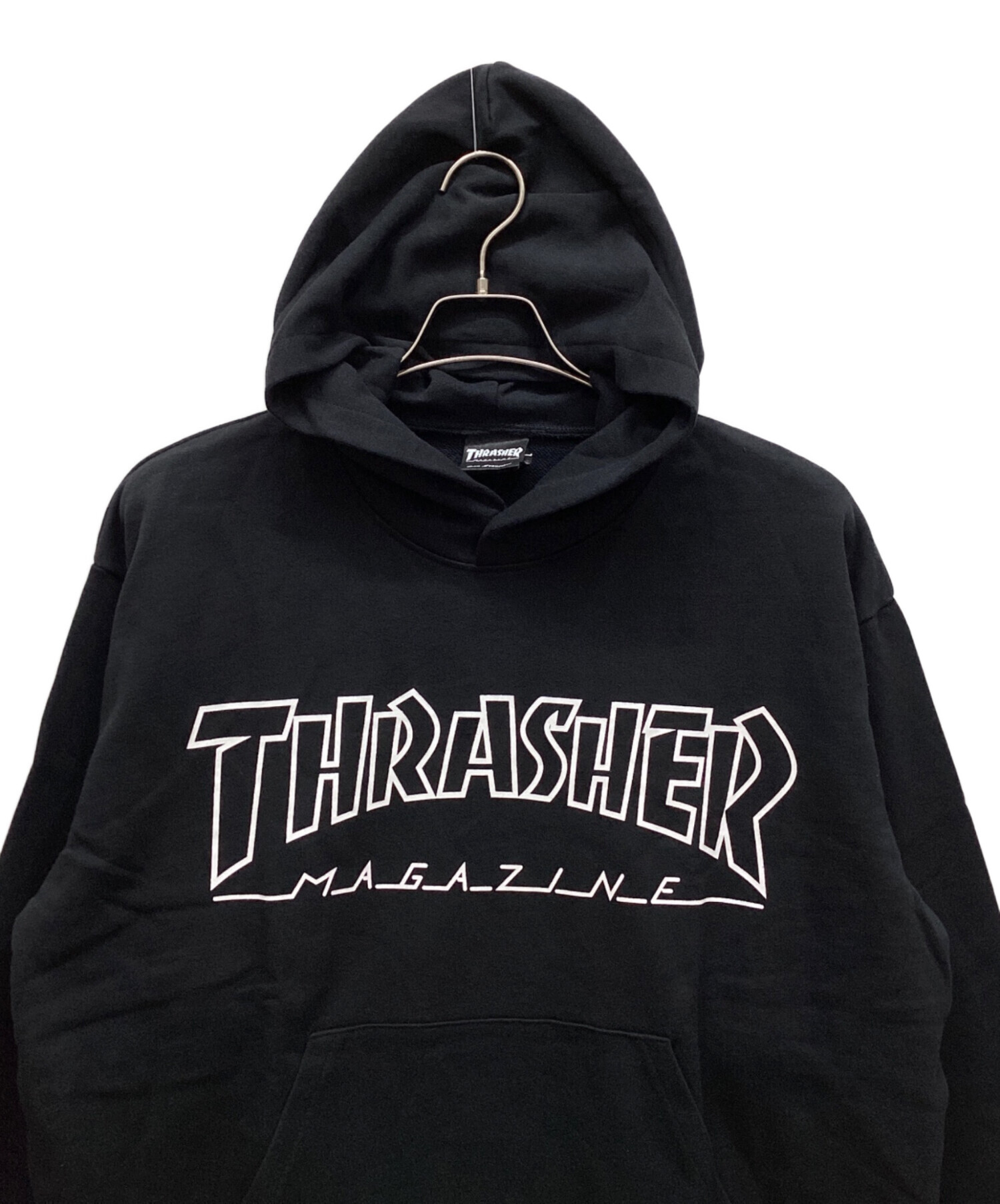 中古・古着通販】THRASHER (スラッシャー) パーカー ブラック サイズ:L