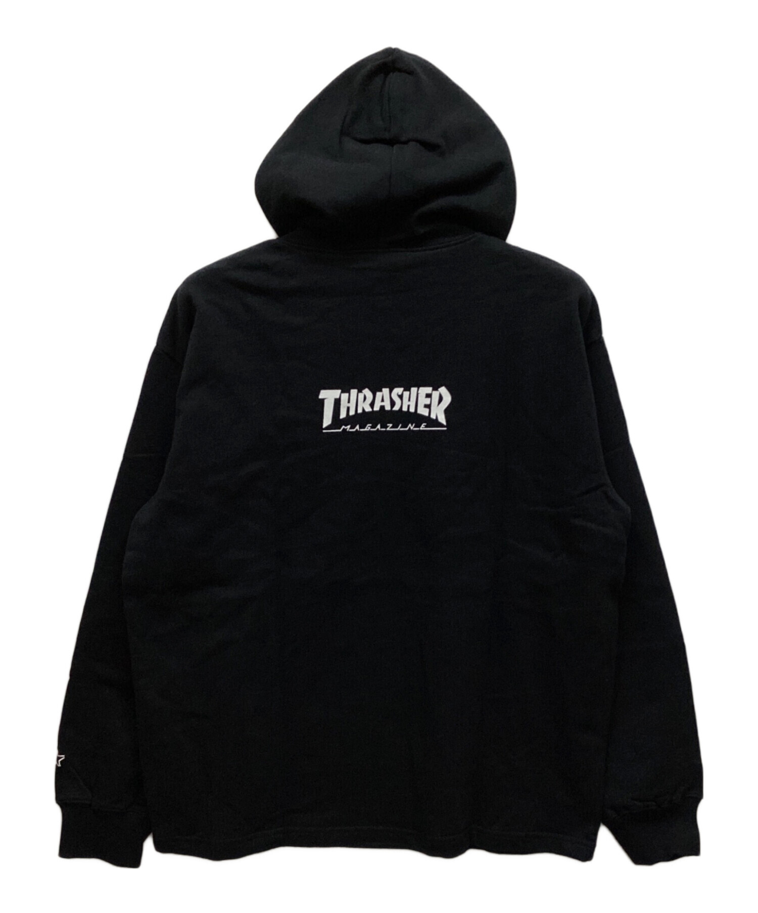 中古・古着通販】THRASHER (スラッシャー) パーカー ブラック サイズ:L