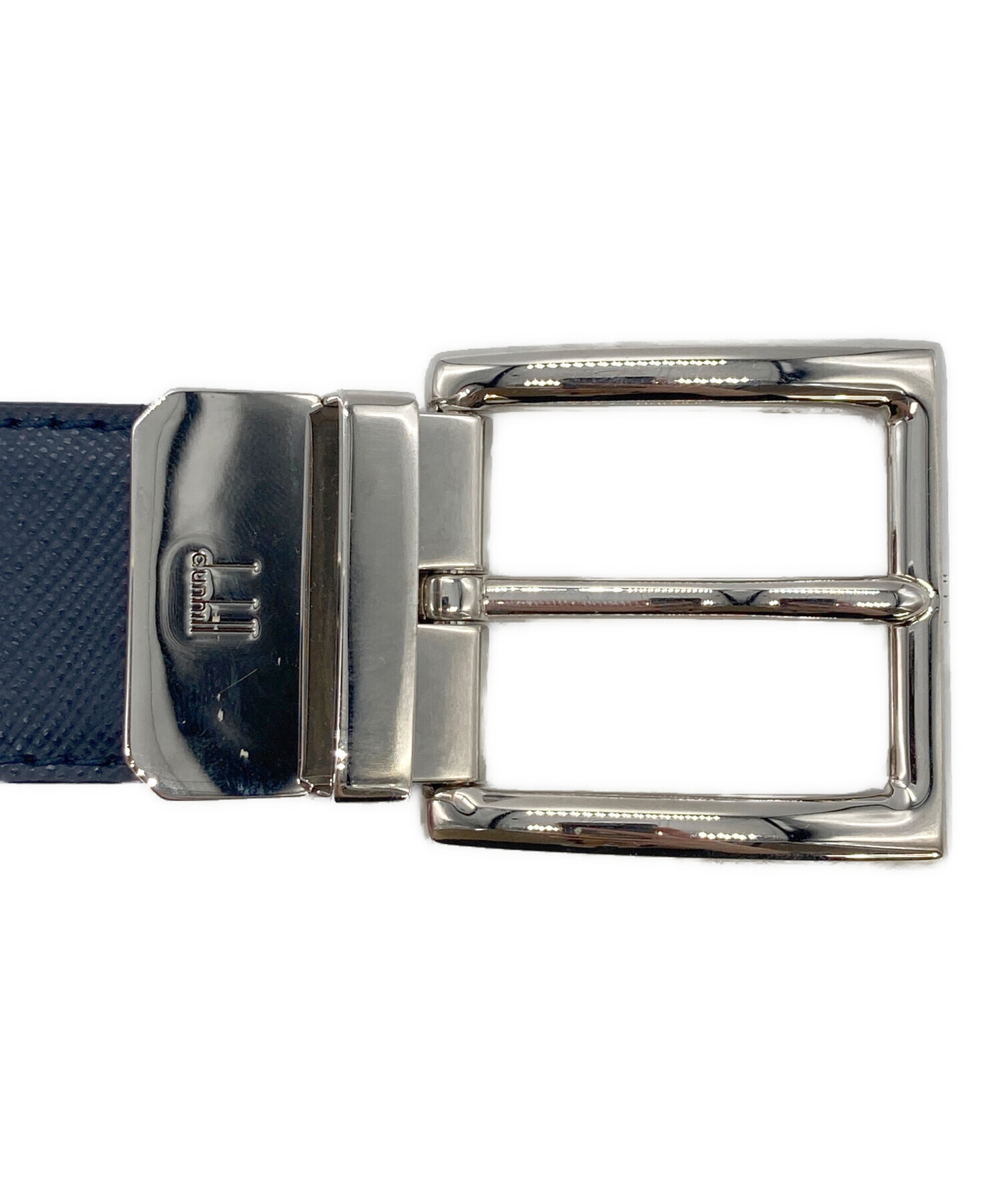 中古・古着通販】dunhill (ダンヒル) レザーベルト ネイビー｜ブランド