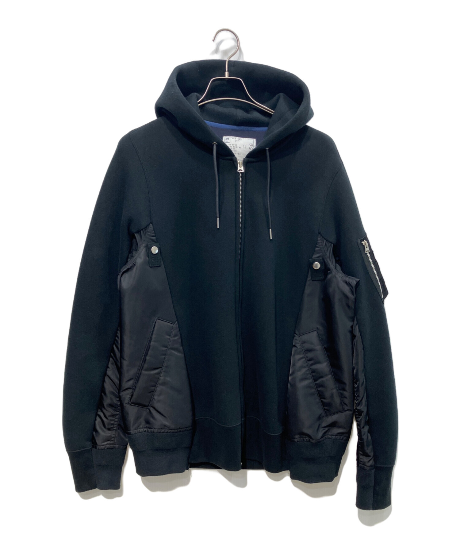 中古・古着通販】sacai (サカイ) Sponge Sweat × Nylon Twill Hoodie