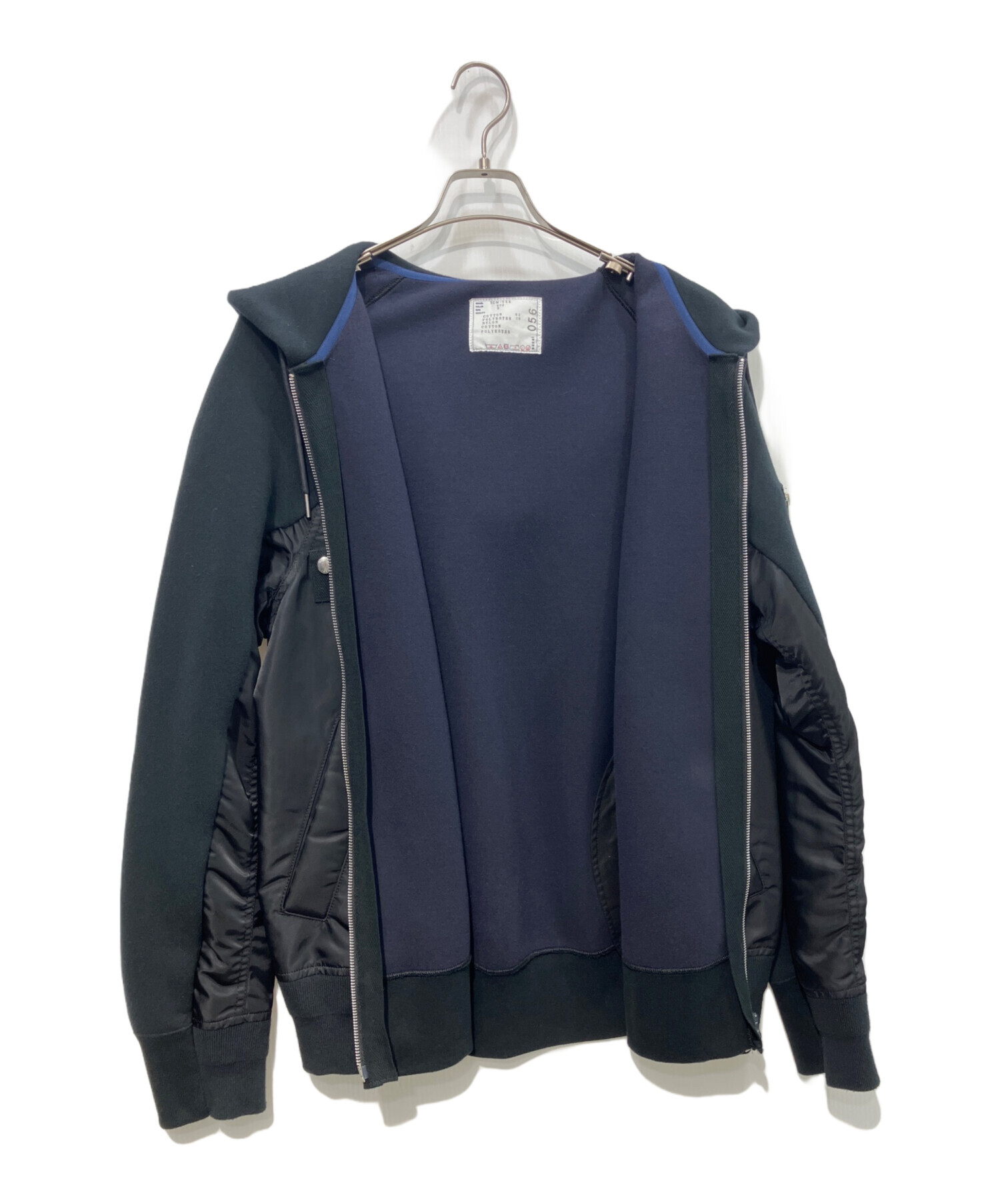 中古・古着通販】sacai (サカイ) Sponge Sweat × Nylon Twill Hoodie