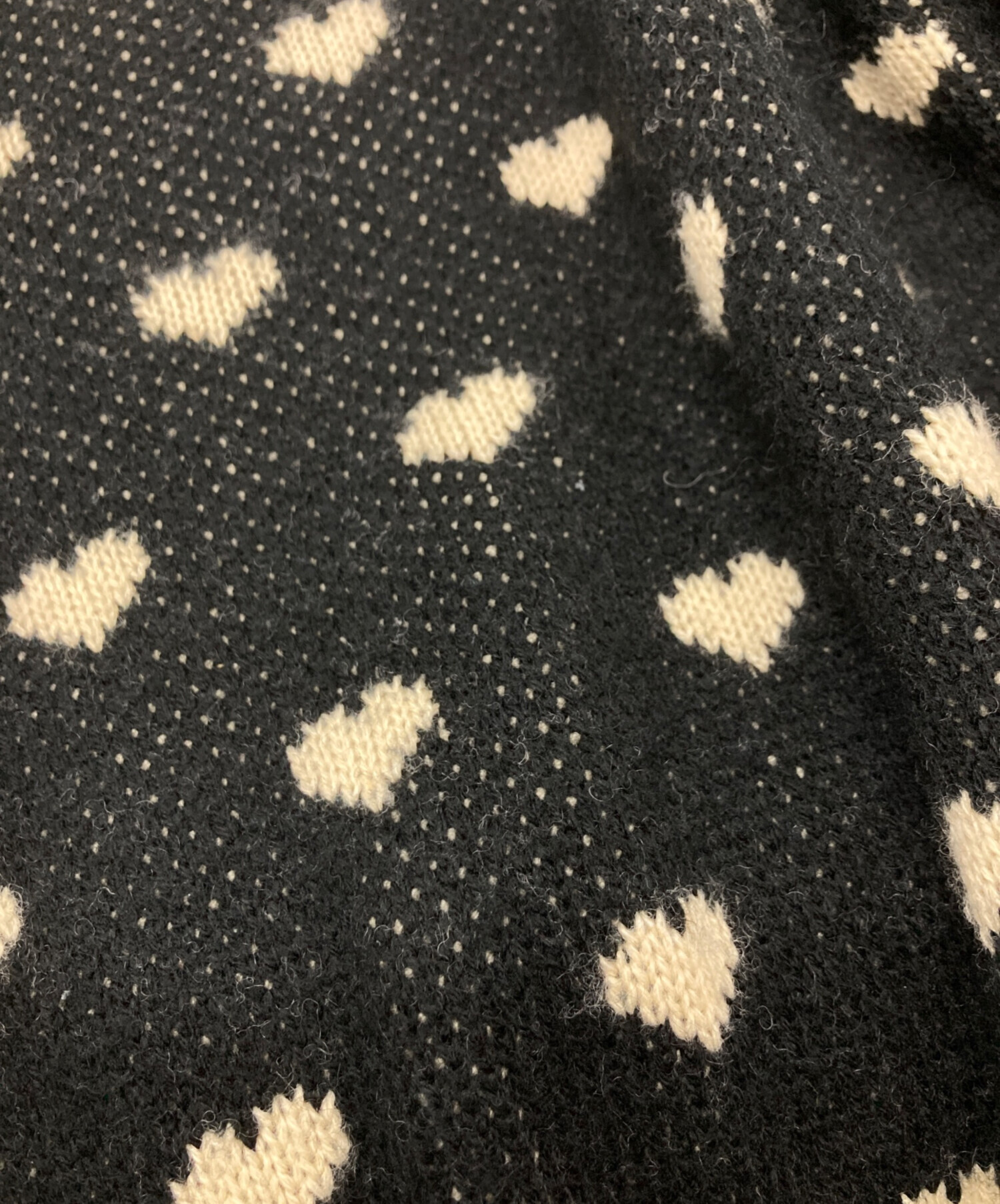 中古・古着通販】DRESS HIPPY (ドレスヒッピー) ハート柄ニット 