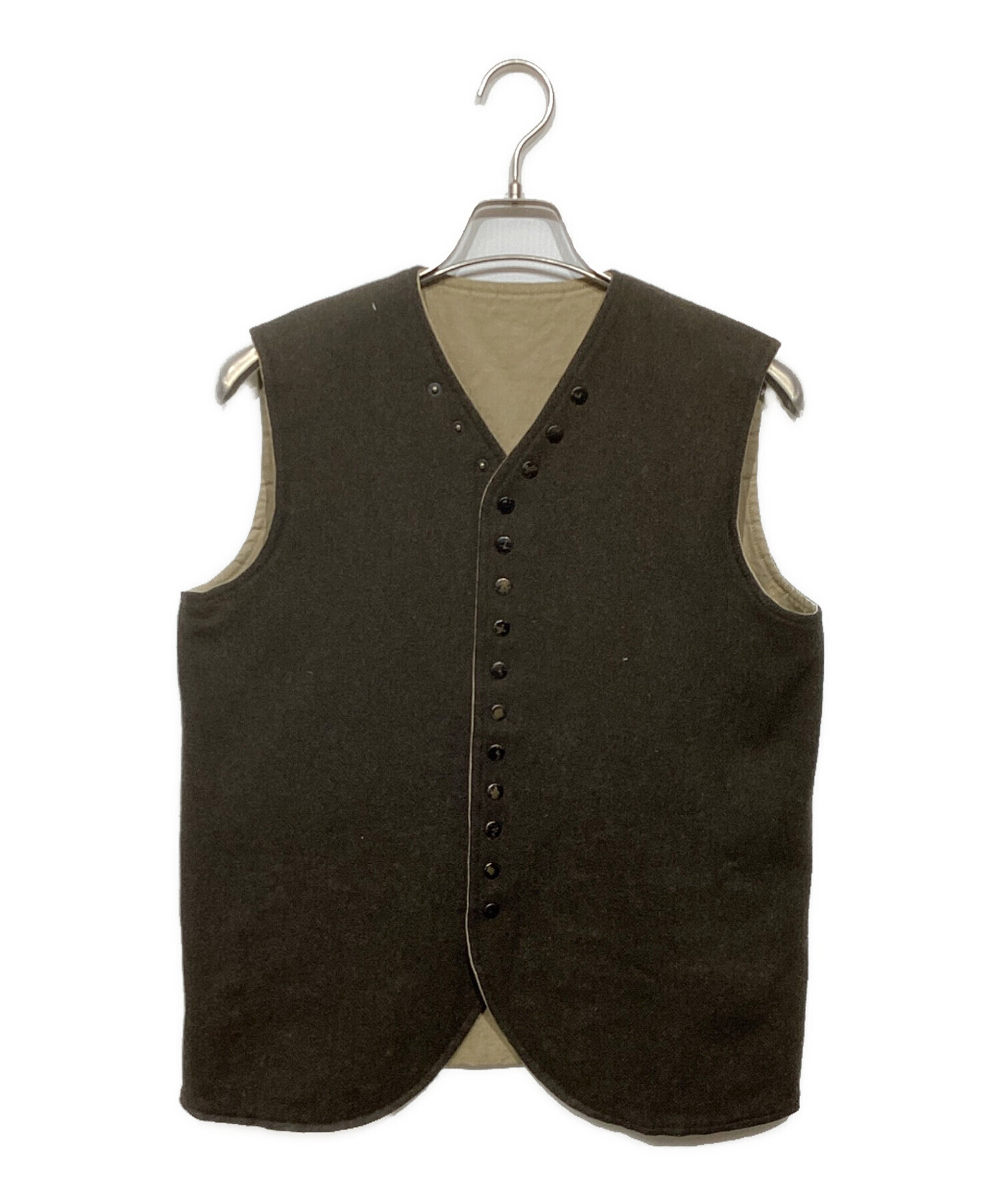 キャピタル kapitalリバーシブルジップアップベスト 中古・古着通販】KAPITAL (キャピタル) リバーシブルワークベスト