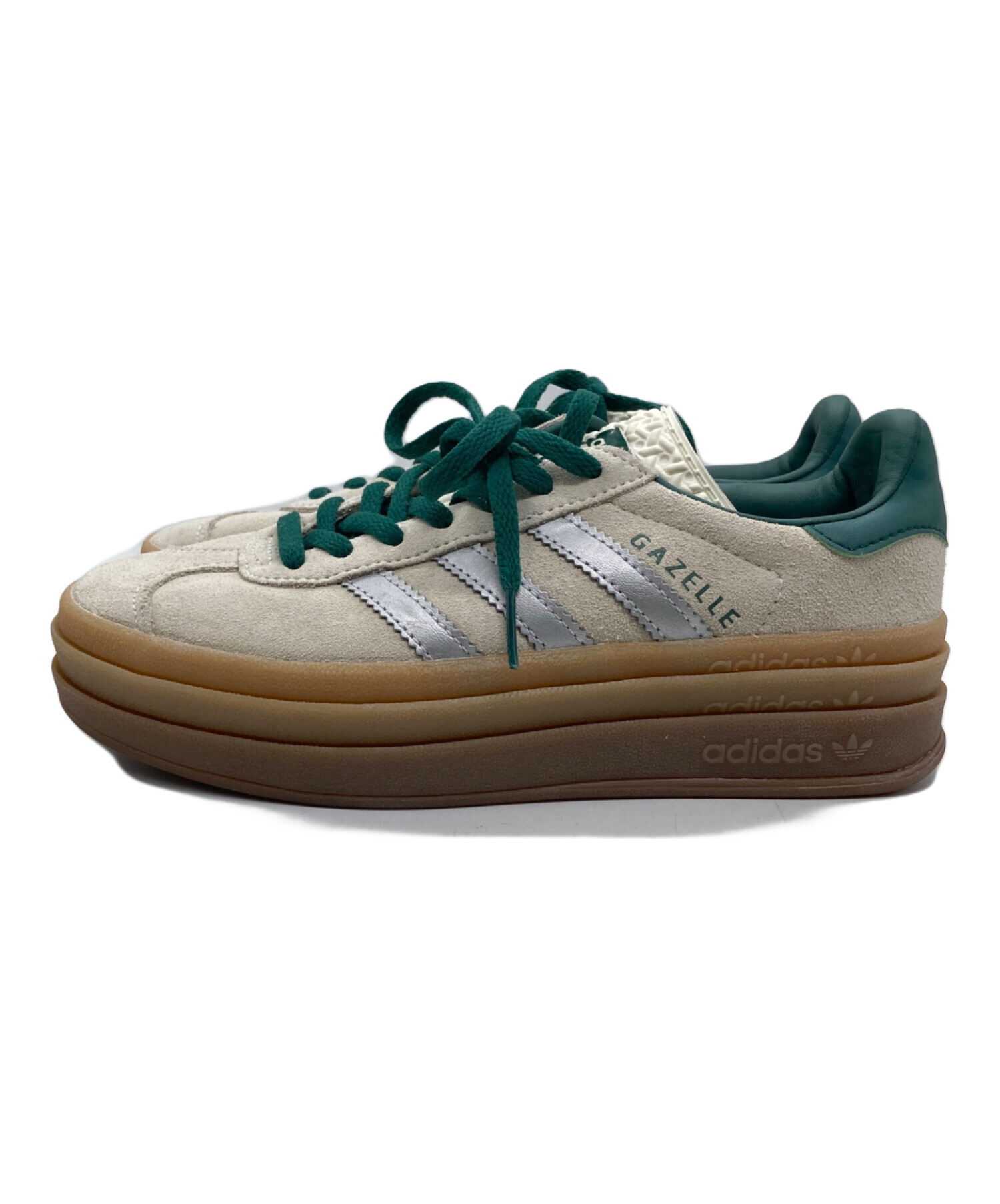 中古・古着通販】adidas (アディダス) スニーカー ホワイト×グリーン