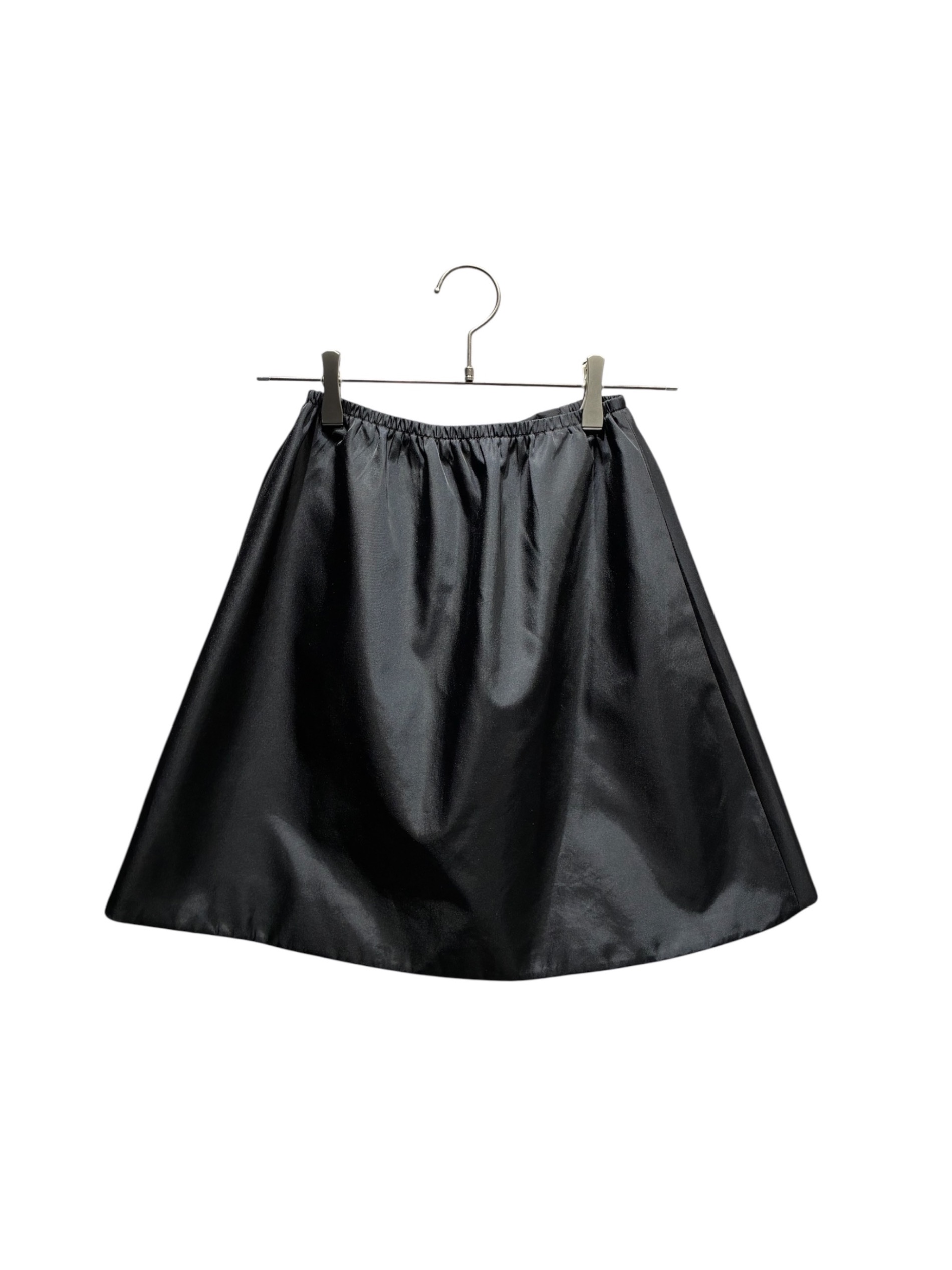 中古・古着通販】PRADA (プラダ) ジップフレアスカート ブラック