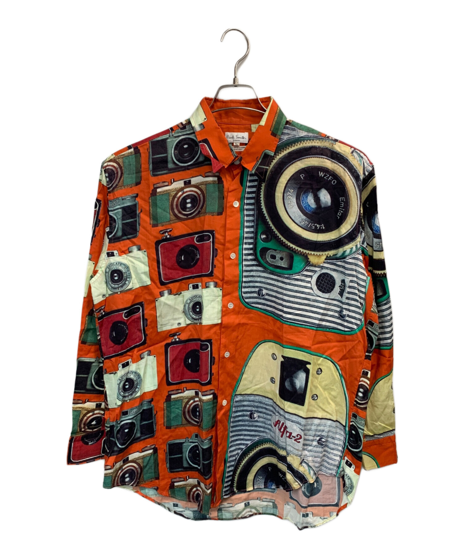 レア✨Paul Smith シャツ フォトグラフィックプリント 中古・古着通販】Paul Smith London (ポールスミスロンドン) カメラ
