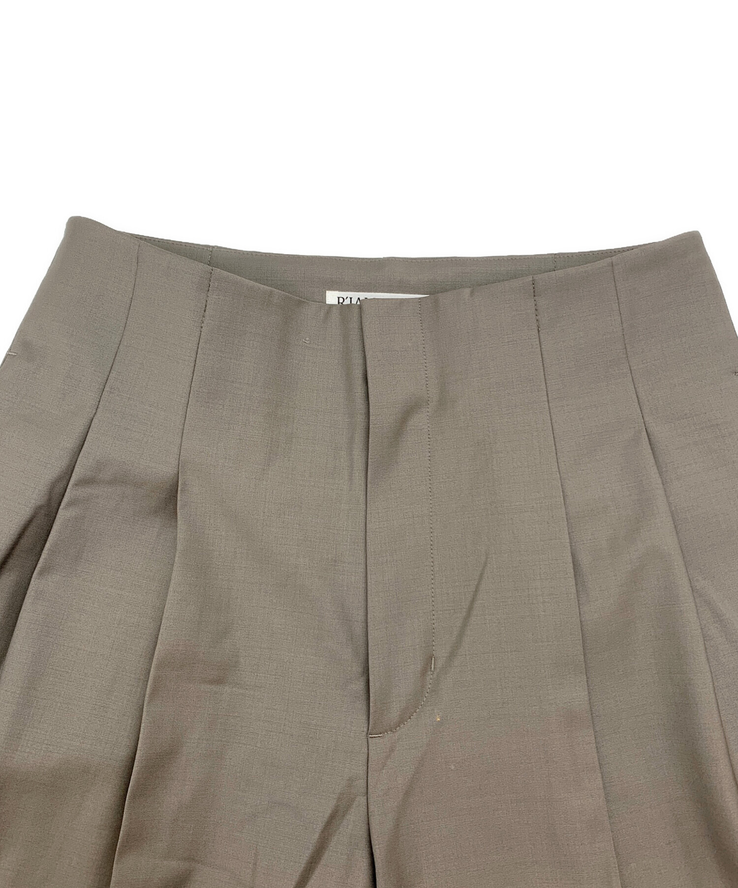 中古・古着通販】Plage (プラージュ) R'IAM BELTLESS パンツ グレー