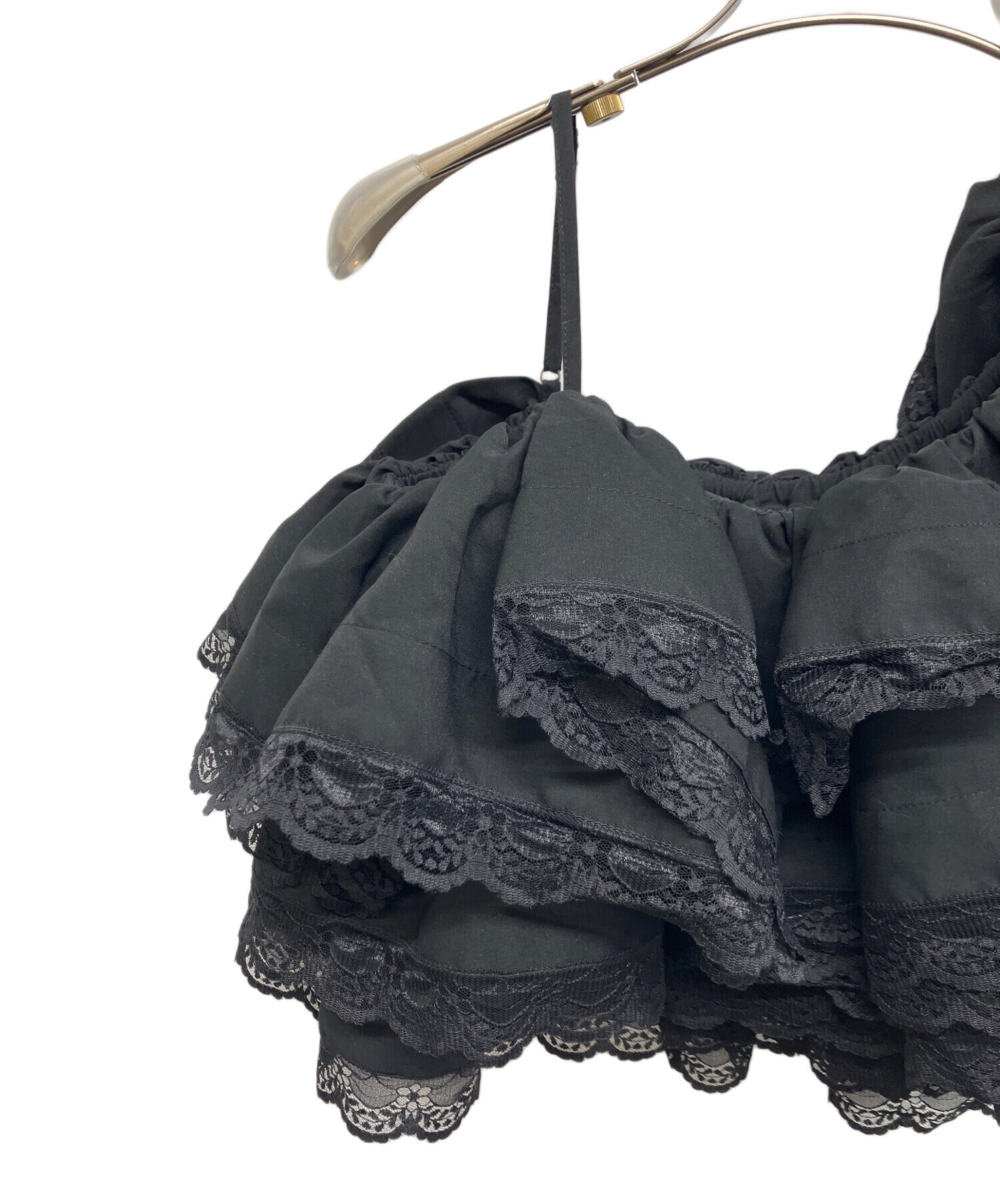 中古・古着通販】Bibiy. (ビビィ) COLENNE BUSTIER TOP ブラック