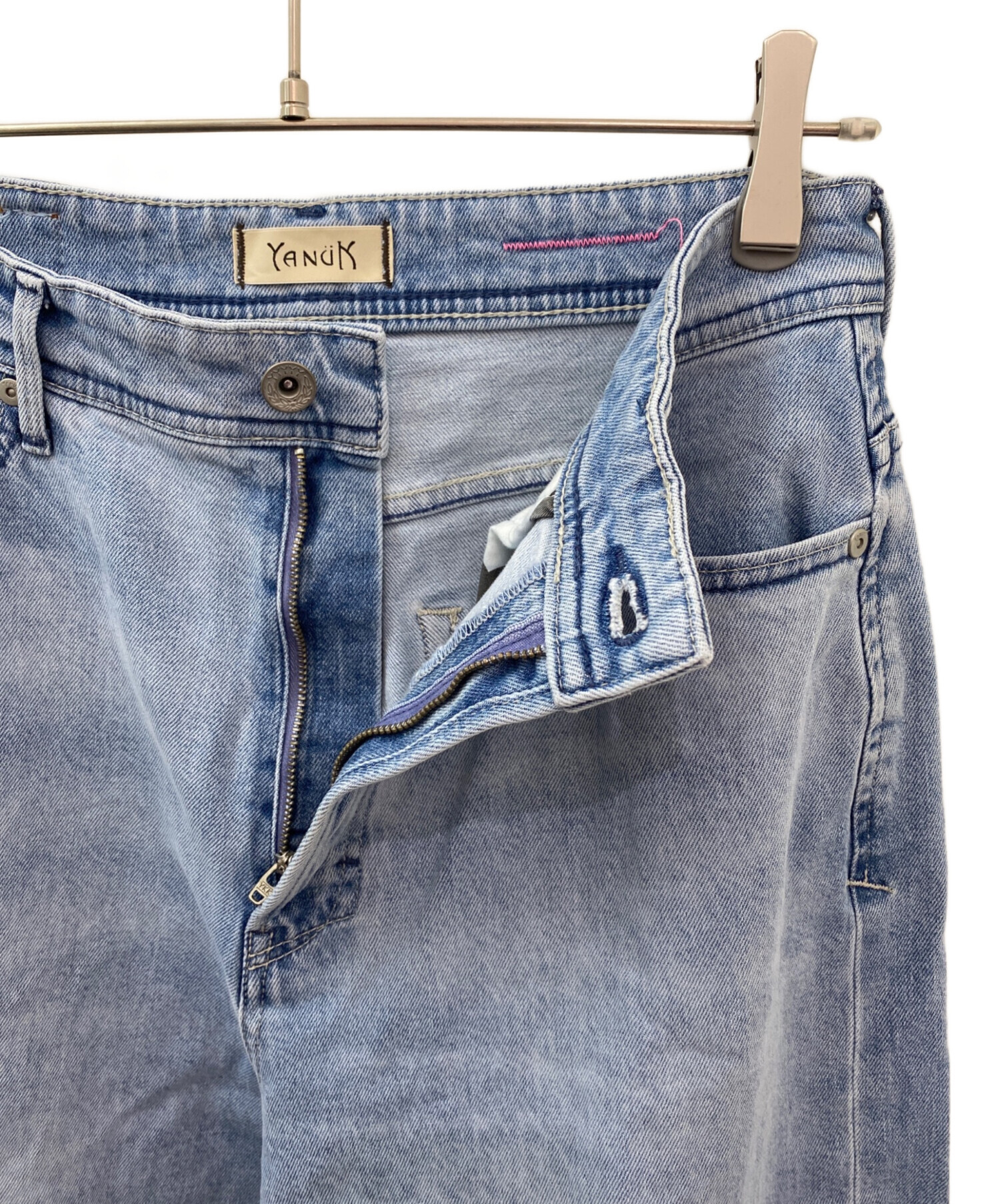 中古・古着通販】YANUK (ヤヌーク) 樋口かほり クラッシュワイドデニム