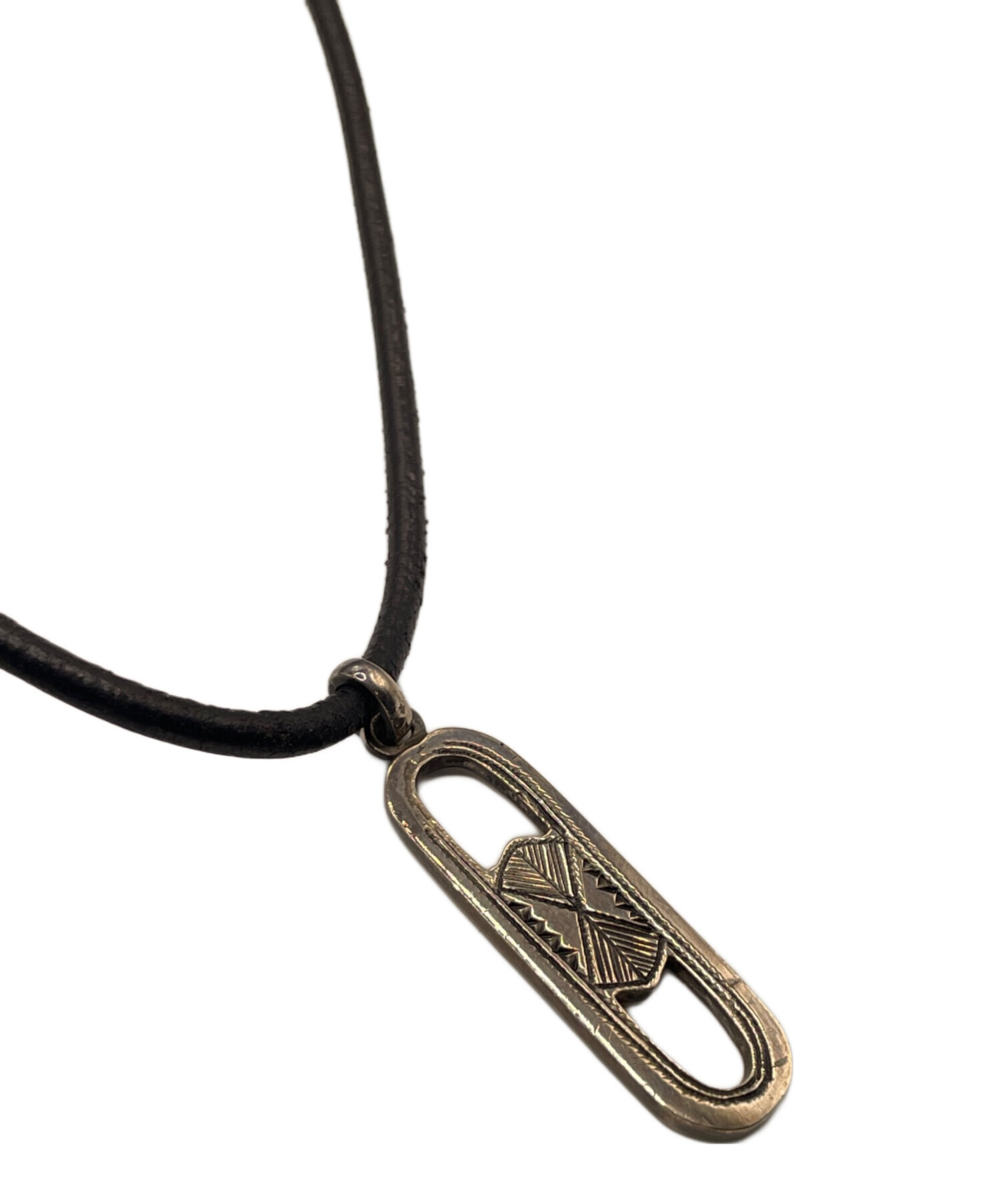 中古・古着通販】HERMES (エルメス) トゥアレグ ネックレス ブラック