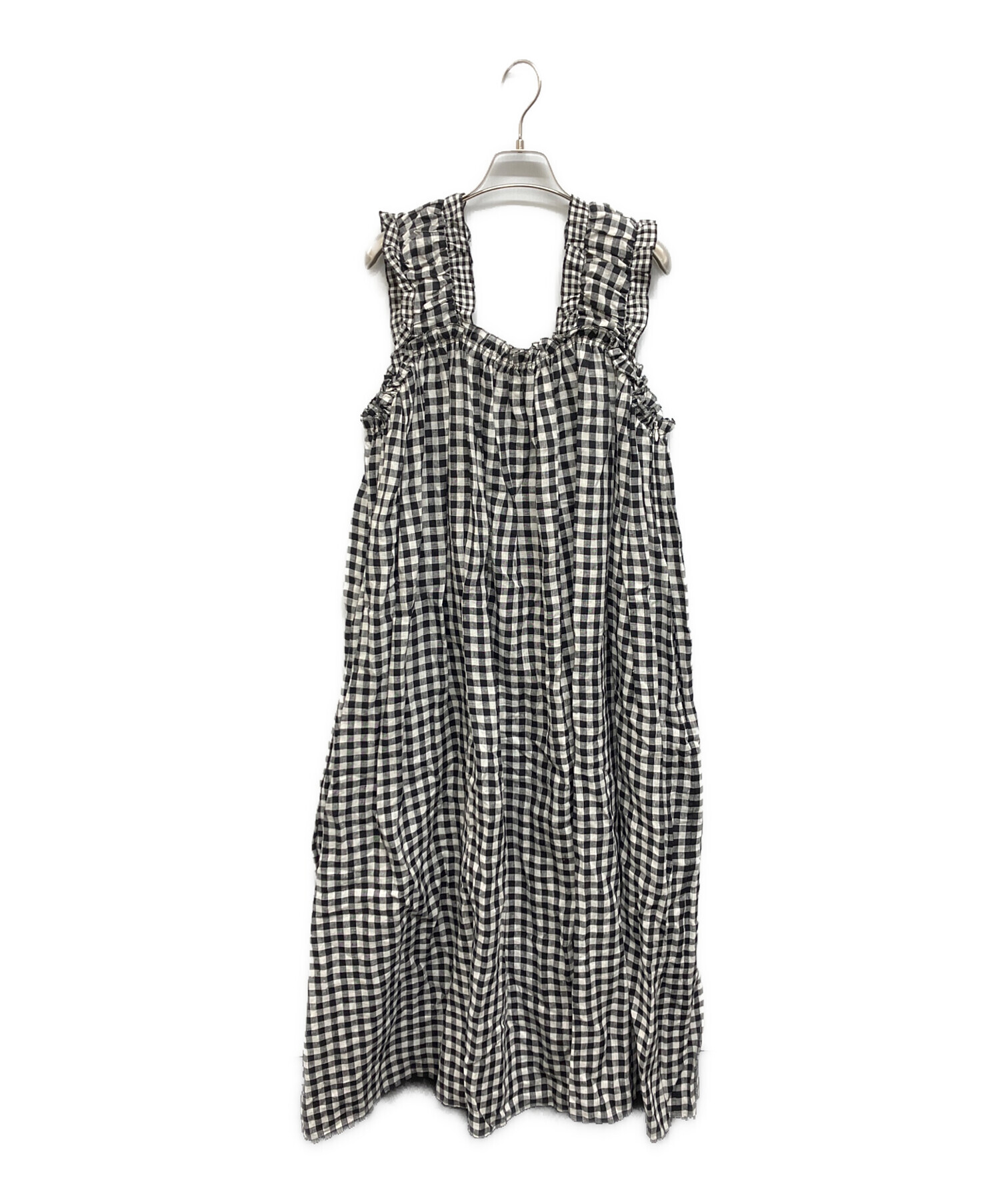 中古・古着通販】holiday (ホリデー) CHECK LINEN NIGHT DRESS