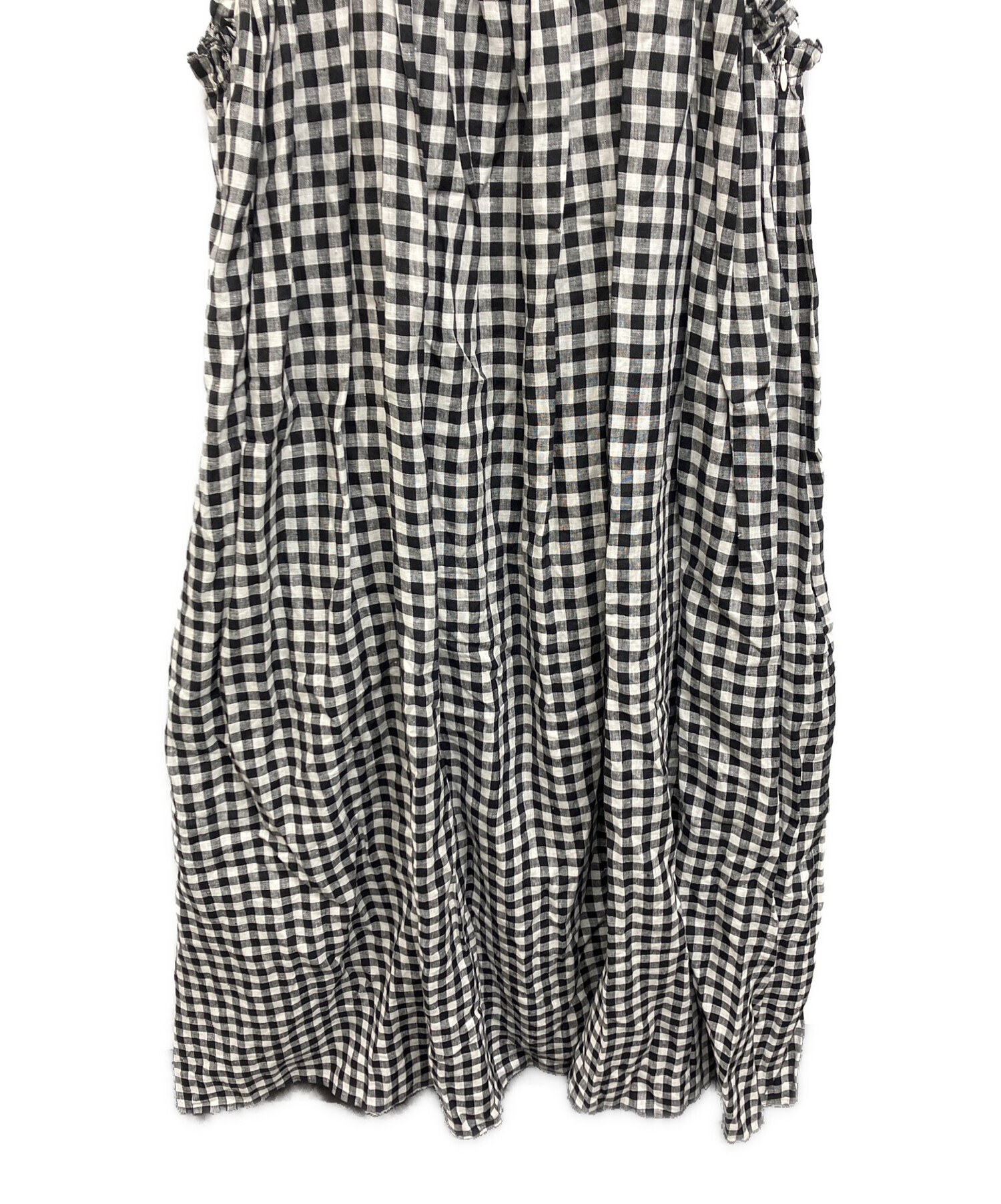 中古・古着通販】holiday (ホリデー) CHECK LINEN NIGHT DRESS