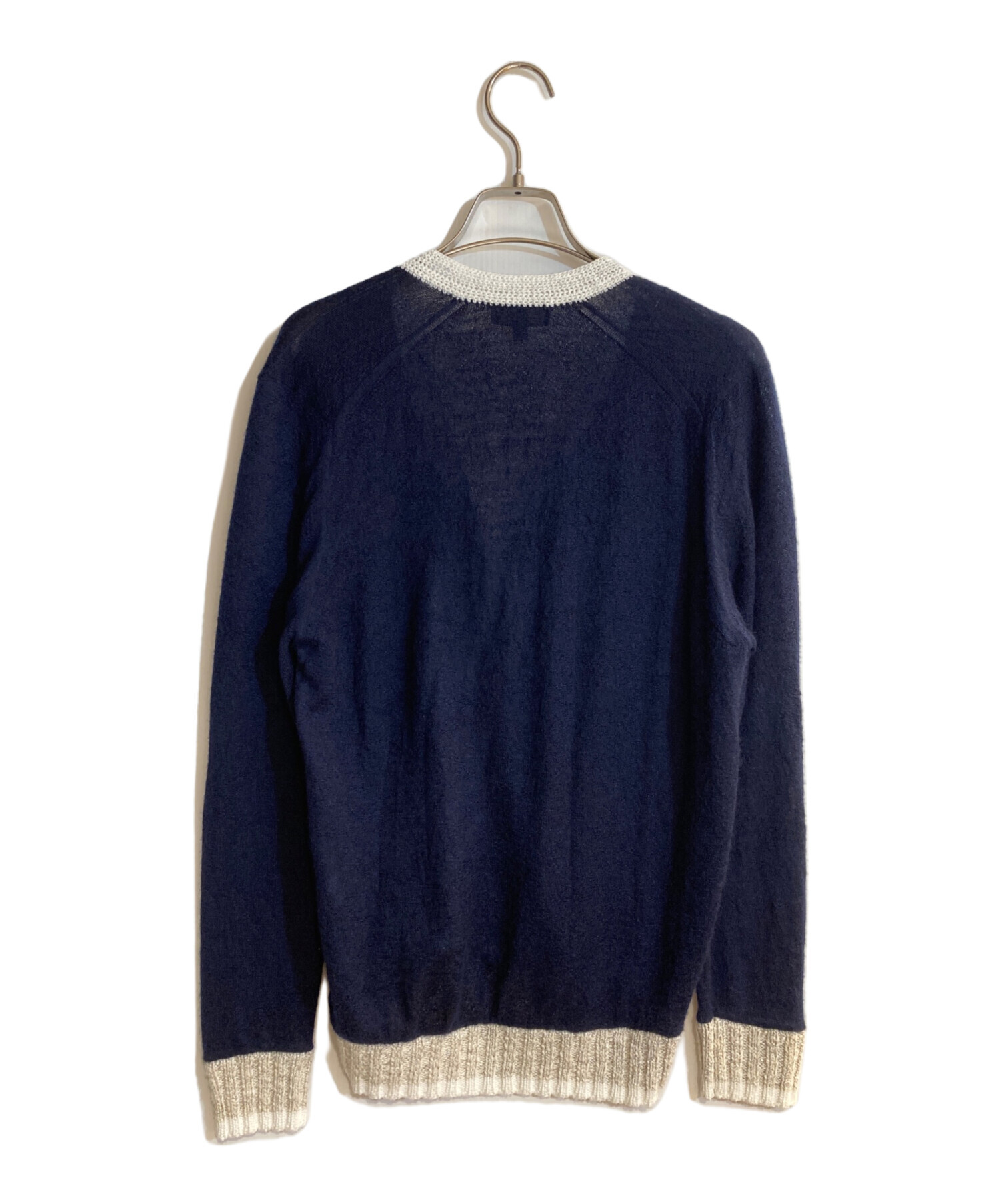 中古・古着通販】Drawer (ドゥロワー) モヘア混カーディガン ネイビー