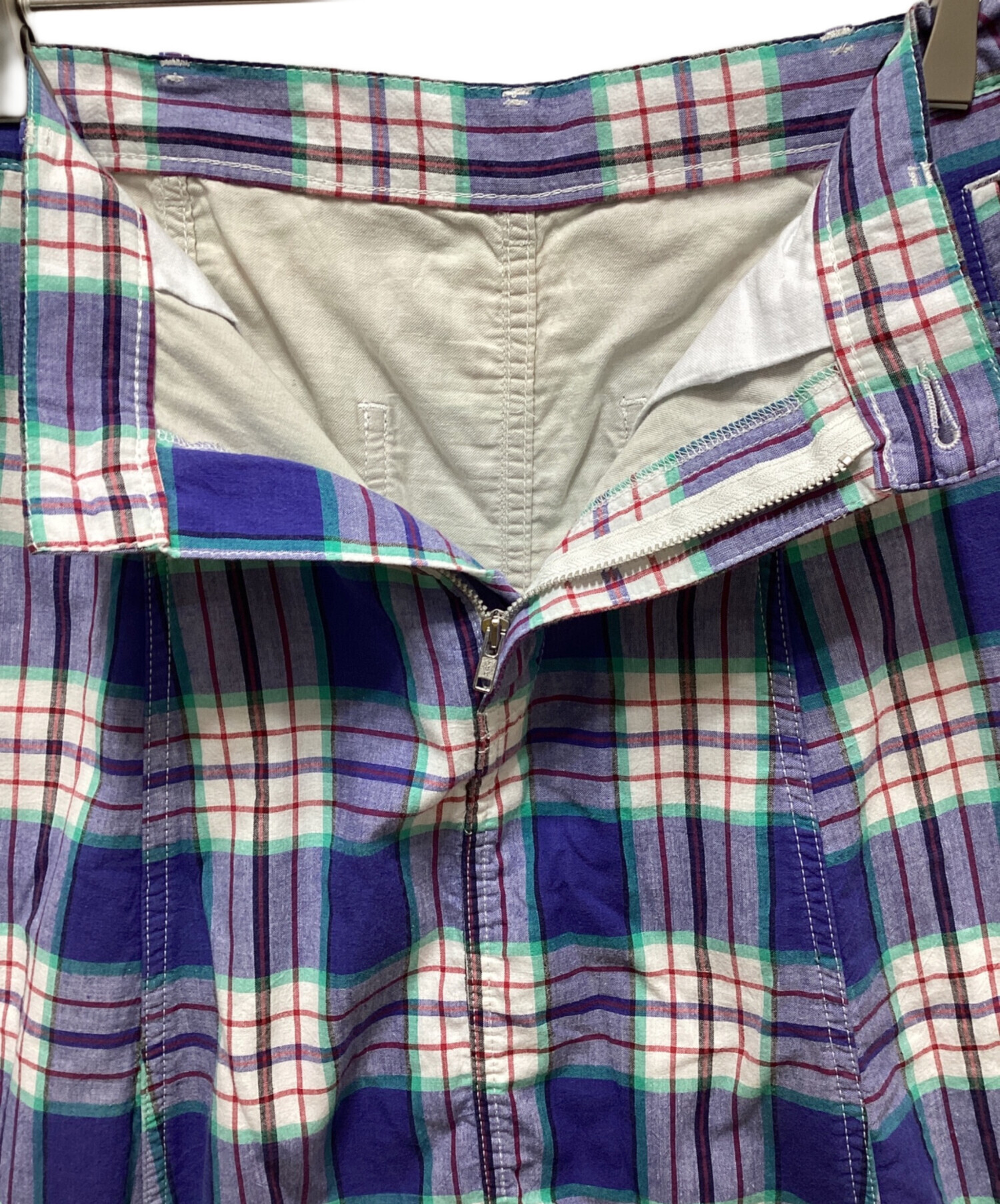 【コムデギャルソンオムプリュス】AD2009　サルエルパンツ XS　黄　チェック 中古・古着通販】COMME des GARCONS HOMME PLUS (コムデギャルソンオム