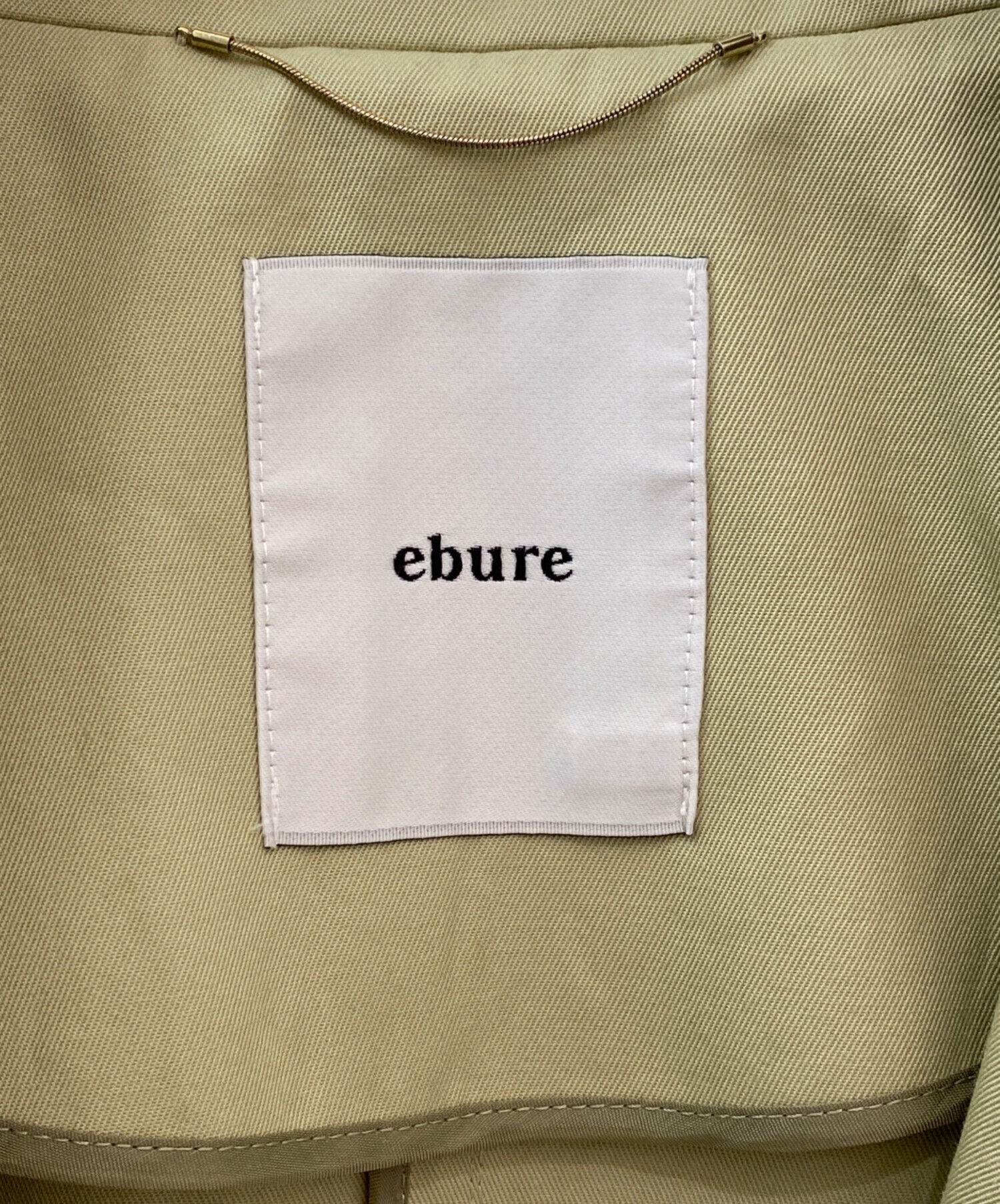 ebure クリアコットンツイル ステンカラー ショートコート 36 中古・古着通販】ebure (エブール) クリアコットンツイル ステンカラー