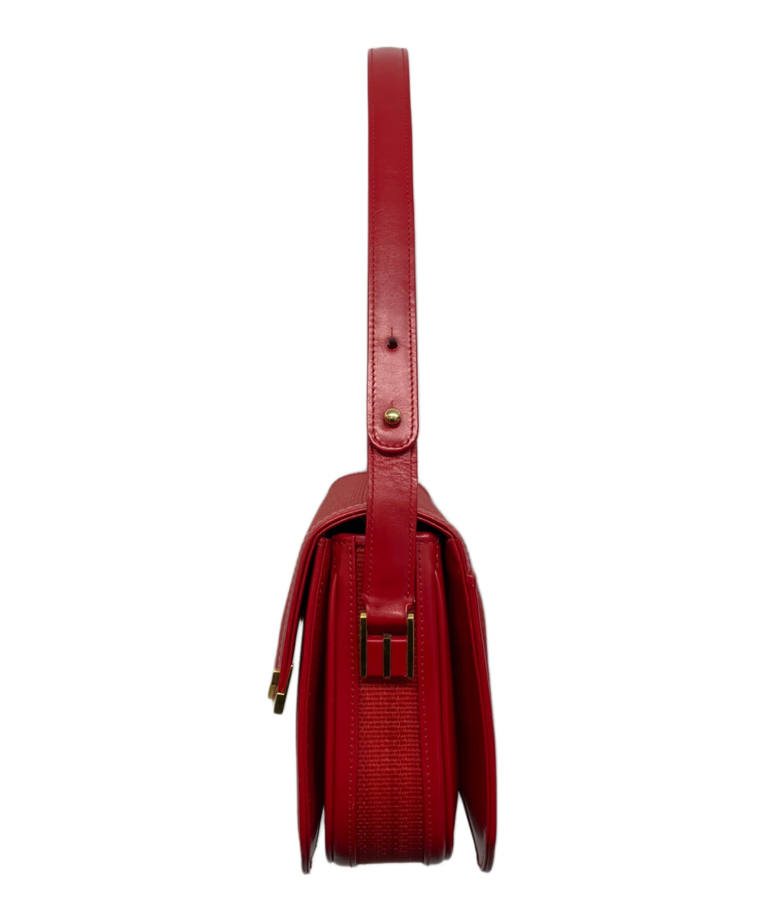 中古・古着通販】COMTESSE (コンテス) ホースヘアハンドバッグ レッド