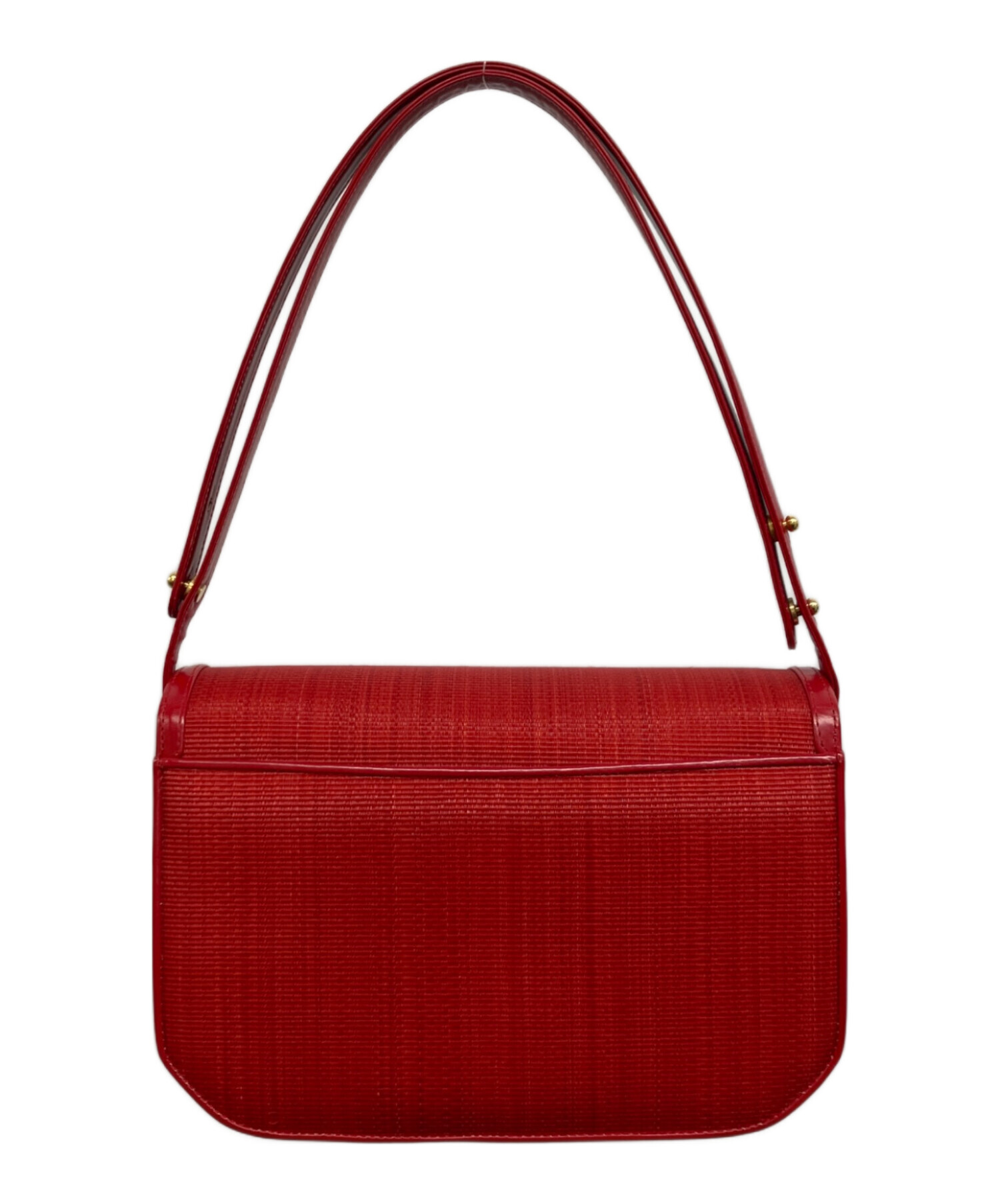 中古・古着通販】COMTESSE (コンテス) ホースヘアハンドバッグ レッド