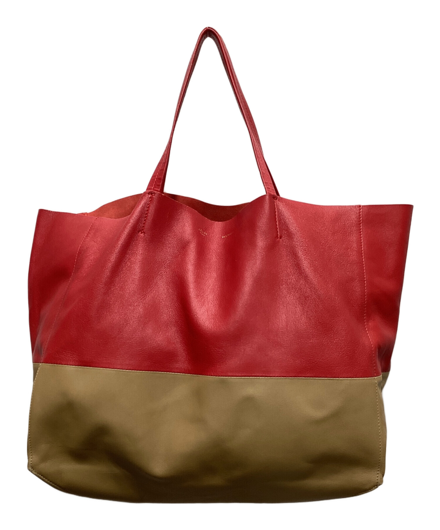 CELINE セリーヌ トートバッグ レッド 中古・古着通販】CELINE (セリーヌ) トートバッグ レッド｜ブランド