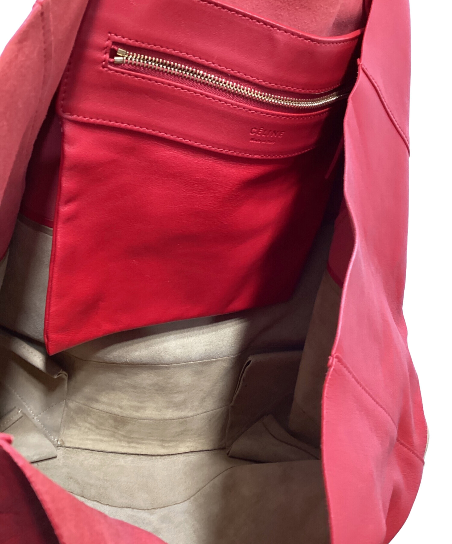 中古・古着通販】CELINE (セリーヌ) トートバッグ レッド｜ブランド