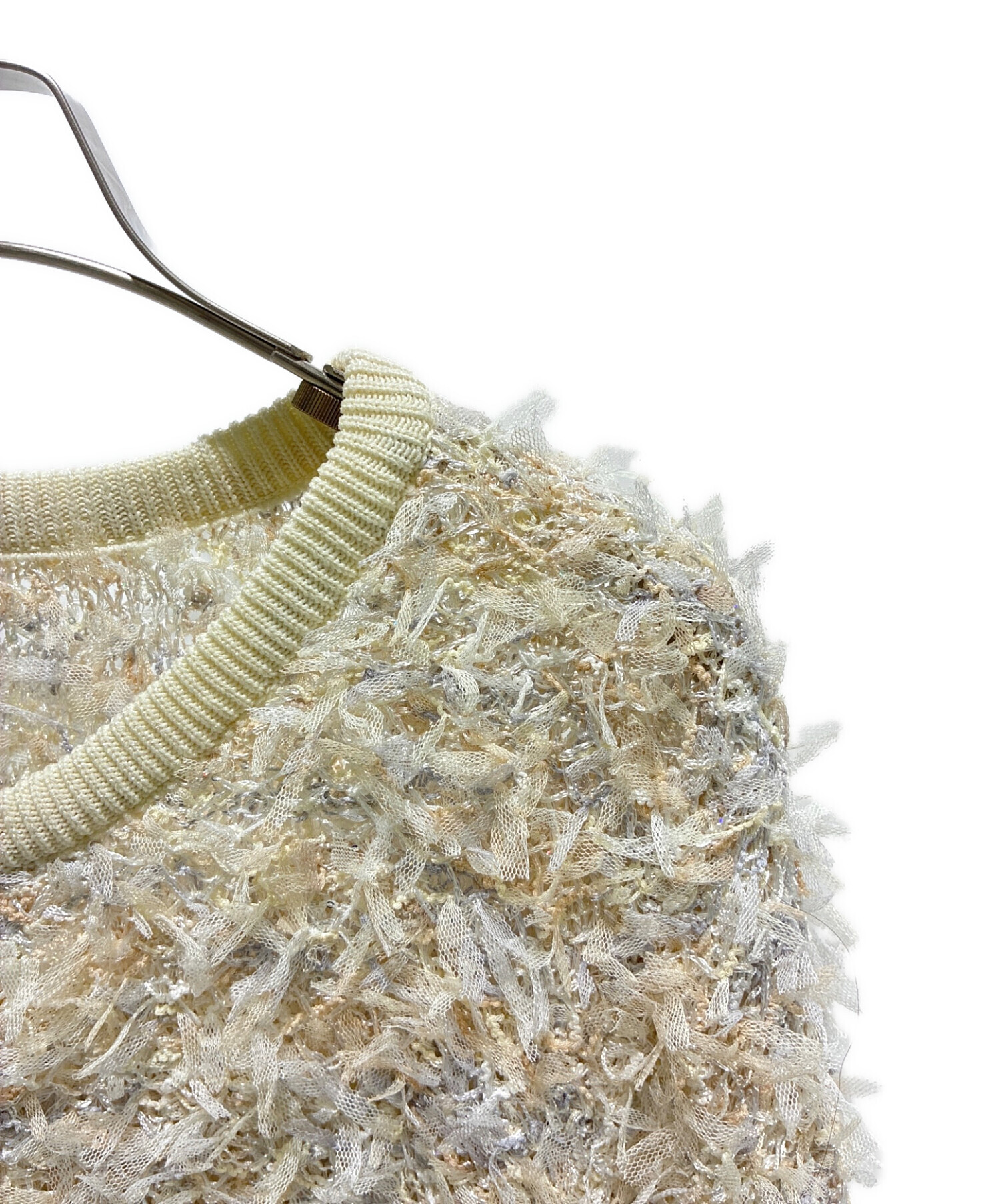 中古・古着通販】ANAYI (アナイ) スパンコールツイーディ カーディガン