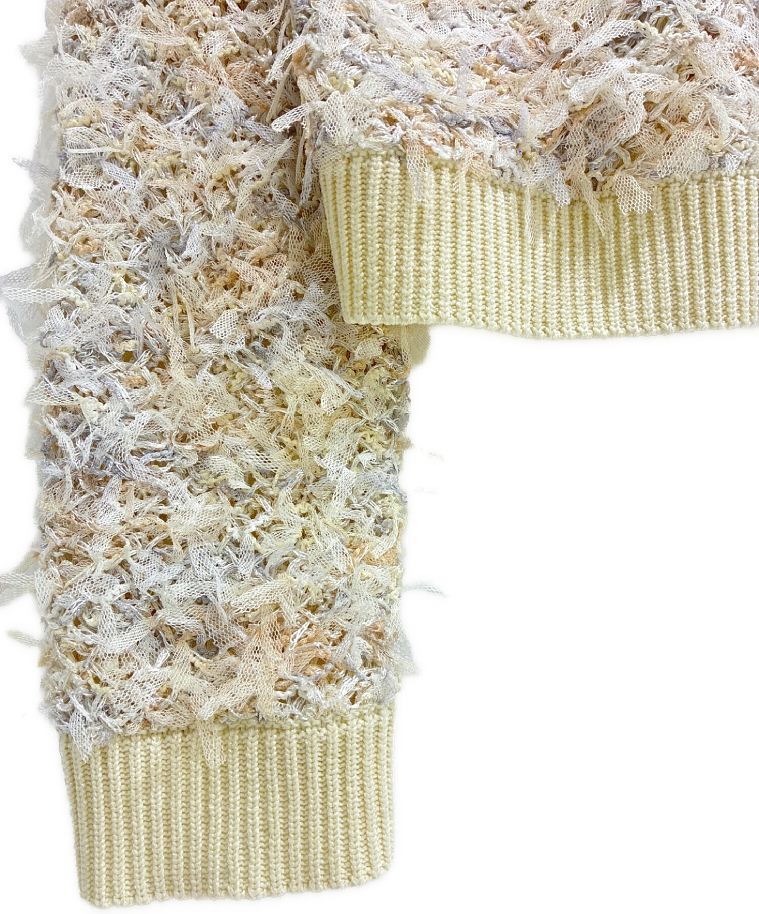 ANAYI アナイ　もこもこカーディガン 38 日本製 中古・古着通販】ANAYI (アナイ) スパンコールツイーディ カーディガン