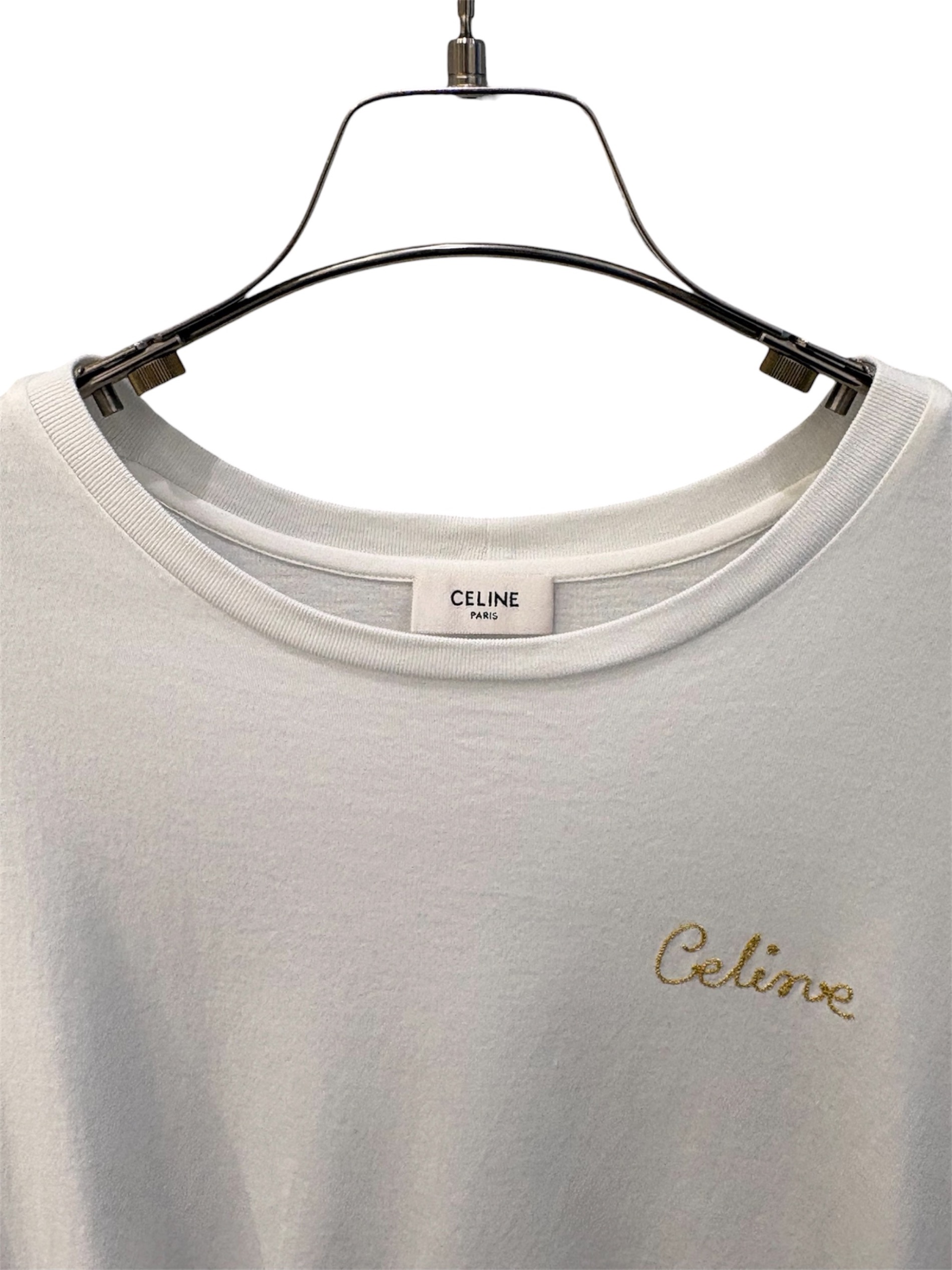 中古・古着通販】CELINE (セリーヌ) エンブロイダリーロゴTシャツ