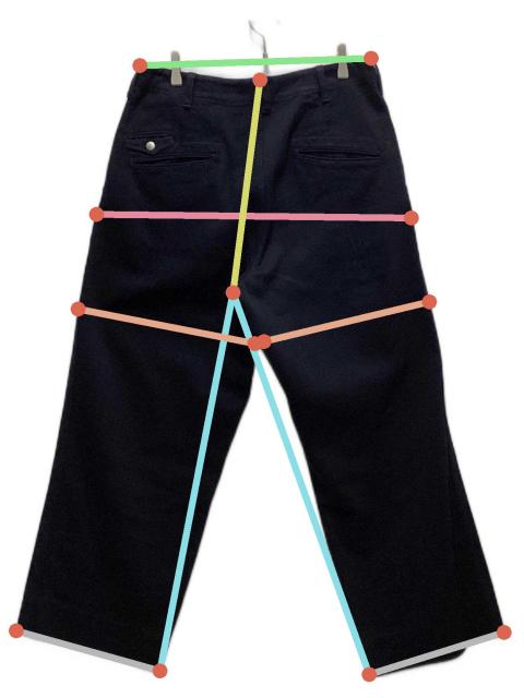 eesett&co イーセットアンドプライマリートラウザーズ 中古・古着通販】EESETT&Co (イーセットアンドコー) ワイドトラウザー