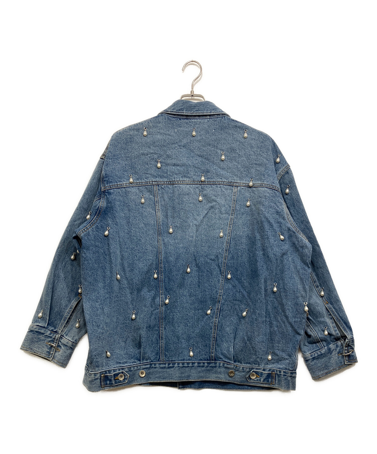 JOSE MOON パール装飾 トラックジャケット 中古・古着通販】JOSE MOON (ジョゼムーン) OVER DENIM JACKET with