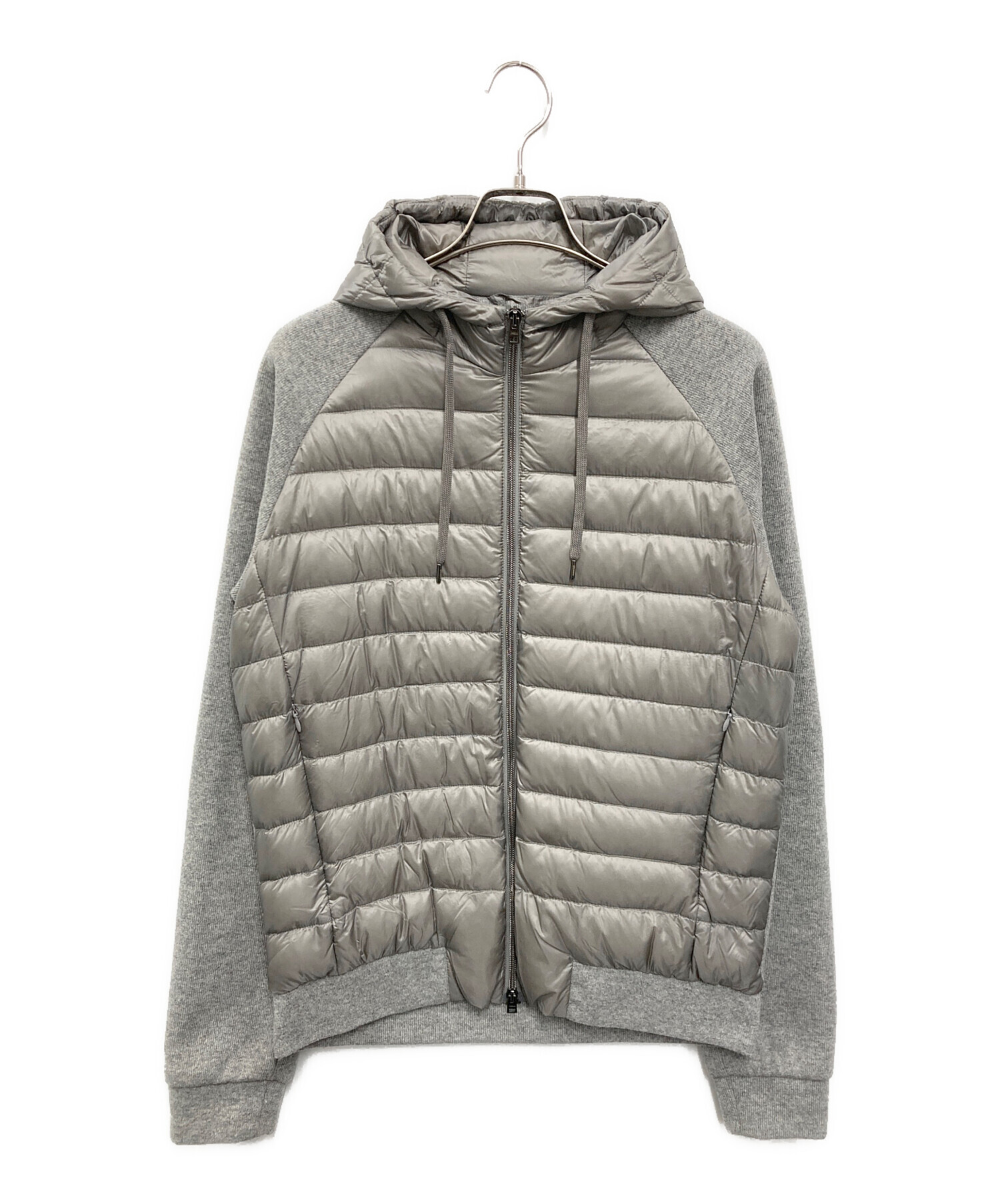 中古・古着通販】HERNO (ヘルノ) ライトダウン×ニット フーデッド