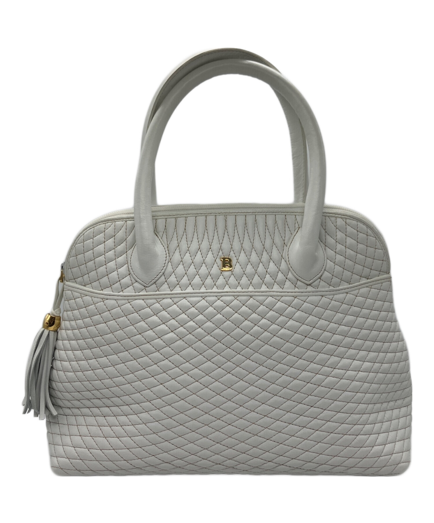 バリー　キルティングハンドバッグ　袋付き 中古・古着通販】BALLY (バリー) キルティングレザーハンドバッグ