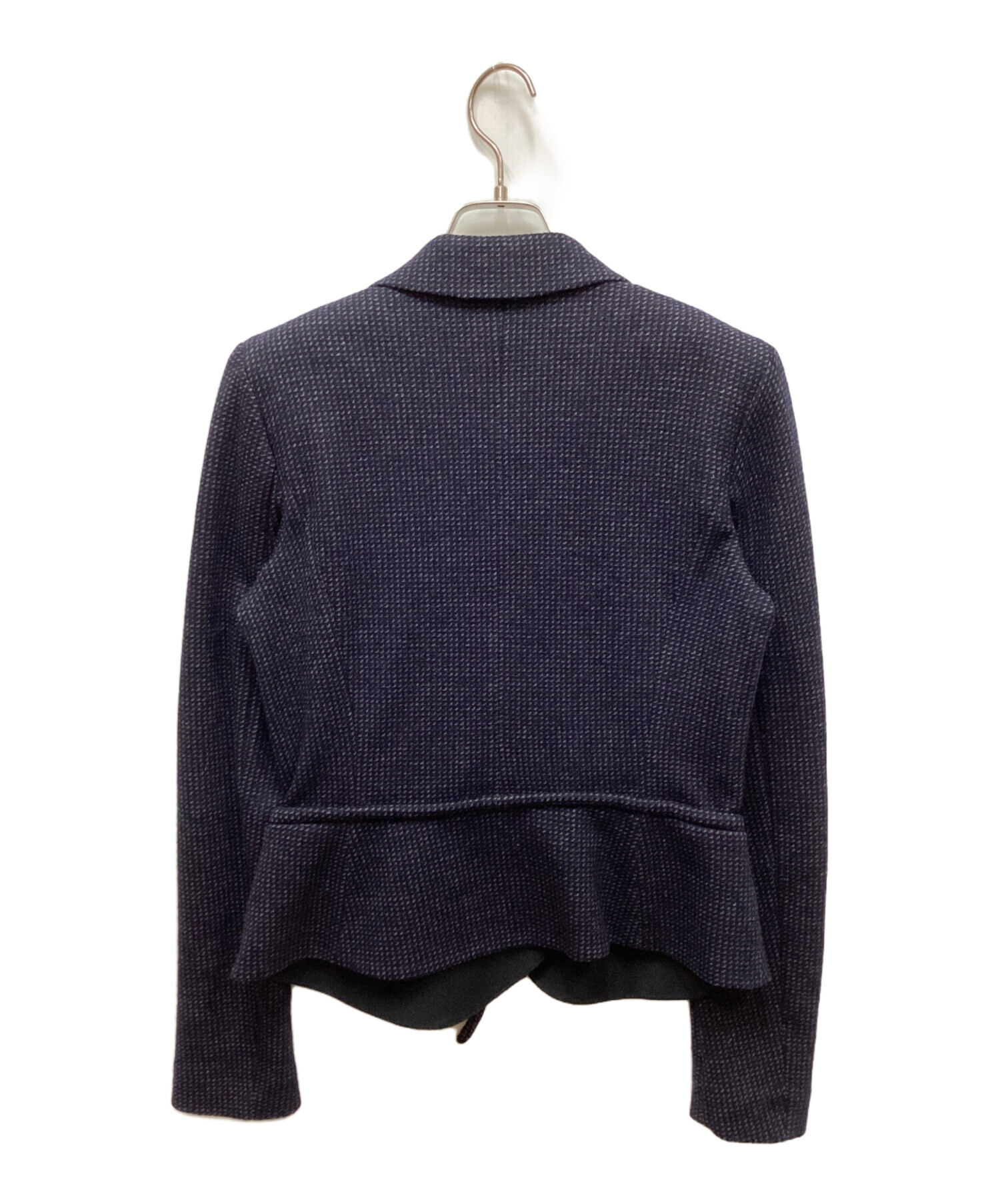 EMPORIO ARMANI ジャケット 50サイズ ネイビー 中古・古着通販】EMPORIO ARMANI (エンポリオアルマーニ) ラップ風