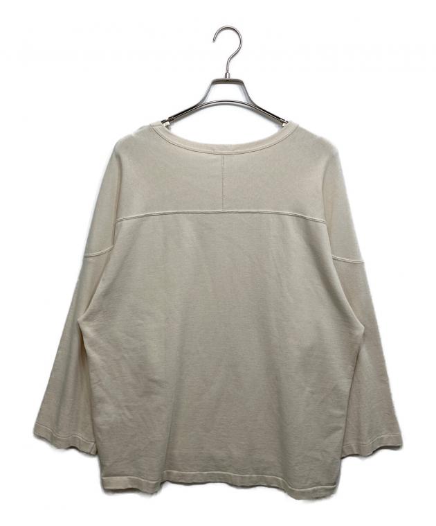 新品未使用 COMOLI コモリ フットボールTシャツ サイズ3 グレー 中古・古着通販】COMOLI (コモリ) フットボールTシャツ アイボリー