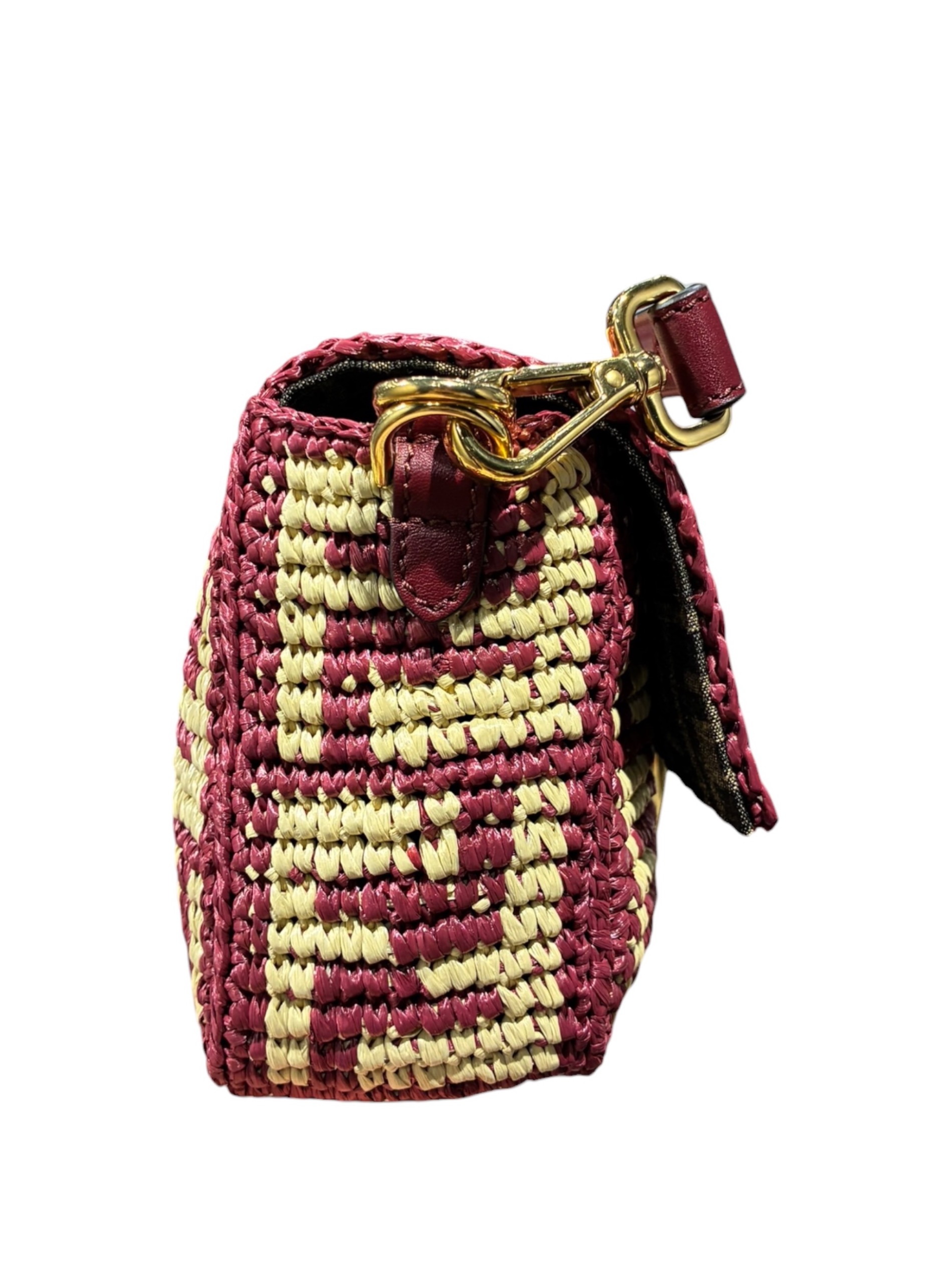 【アンティーク】1905, 1920, 1929年のオリジナル•サティフィケート 中古・古着通販】FENDI (フェンディ) ラフィア×レザーショルダーバッグ