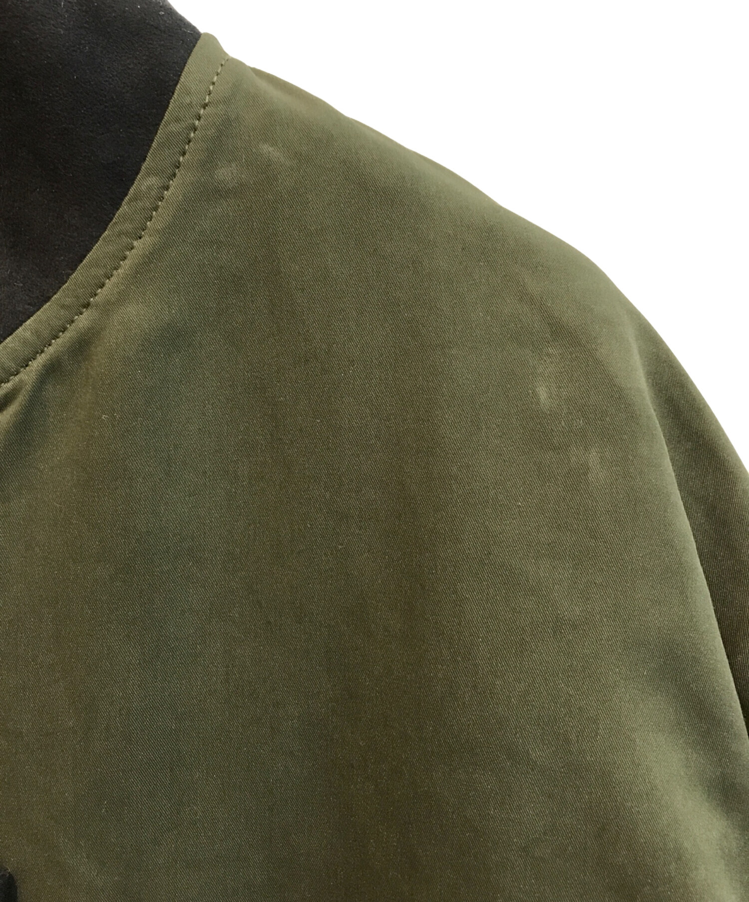 未使用】THE RERACS ザ リラクス シャギーニット カーキ 中古・古着通販】THE RERACS (ザ リラクス) MA-1ジャケット 21SS-RECT