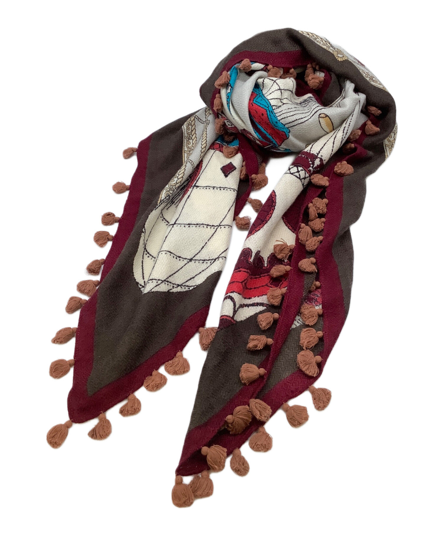 中古・古着通販】manipuri (マニプリ) 大判ストール ベージュ