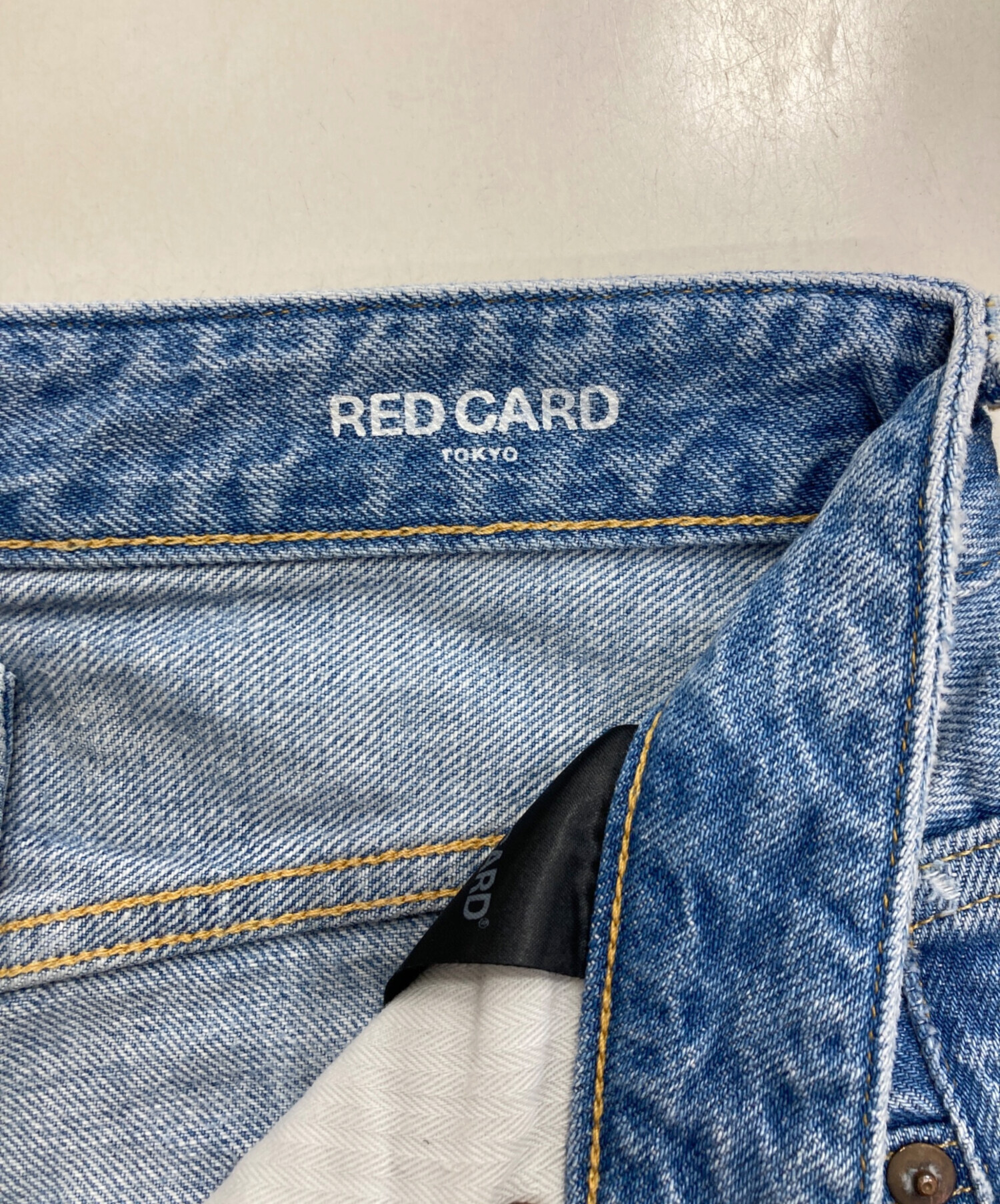中古・古着通販】RED CARD (レッドカード) ルーズテーパードダメージ