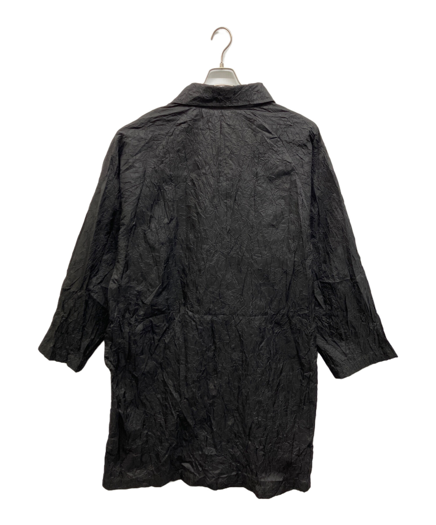 中古・古着通販】PHINGERIN (フィンガリン) WRINKLE COAT ブラック
