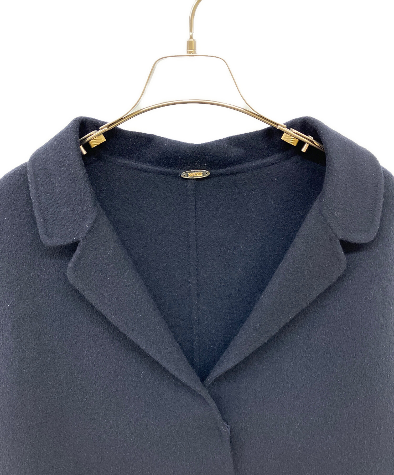 最終値引き　ミューズドゥドゥーズィエムクラス ダブルフェイス リバー ウール 中古・古着通販】MUSE de Deuxieme Classe (ミューズ ドゥーズィエム