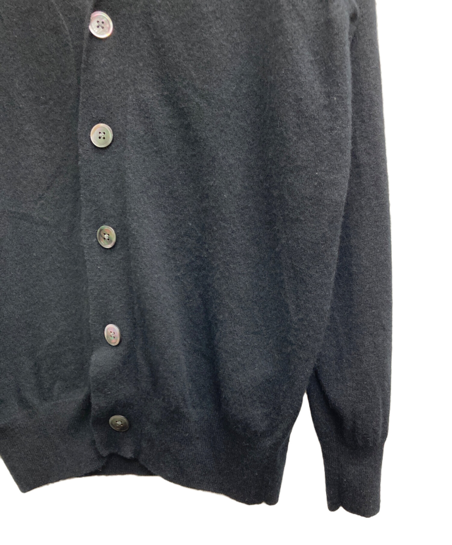 中古・古着通販】le troyes (ルトロワ) カシミヤカーディガン ブラック 
