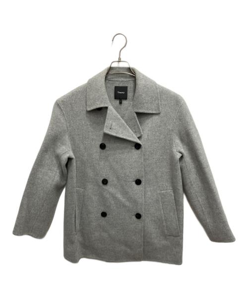 中古・古着通販】theory (セオリー) コート グレー サイズ:P｜ブランド