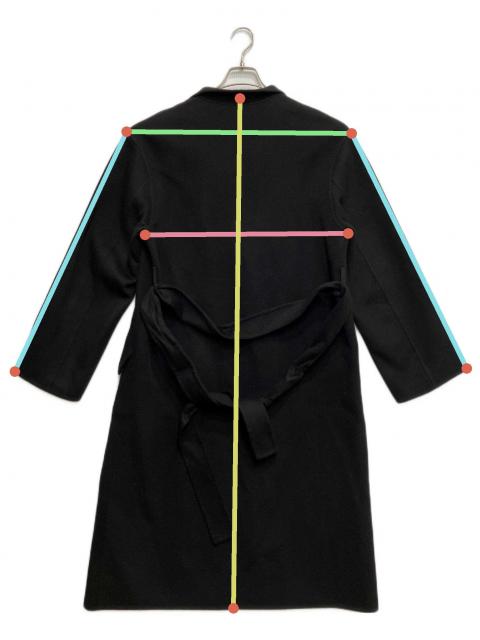 中古・古着通販】theory (セオリー) コート ブラック サイズ:S