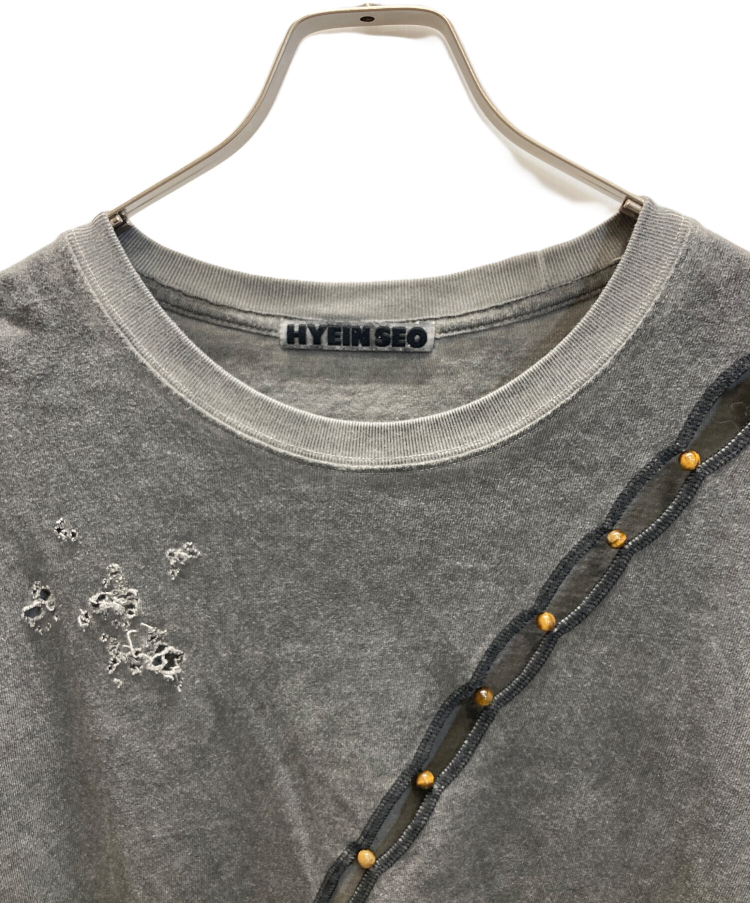 中古・古着通販】HYEIN SEO (ヘインソ) SLASHED LONG SLEEVEカットソー