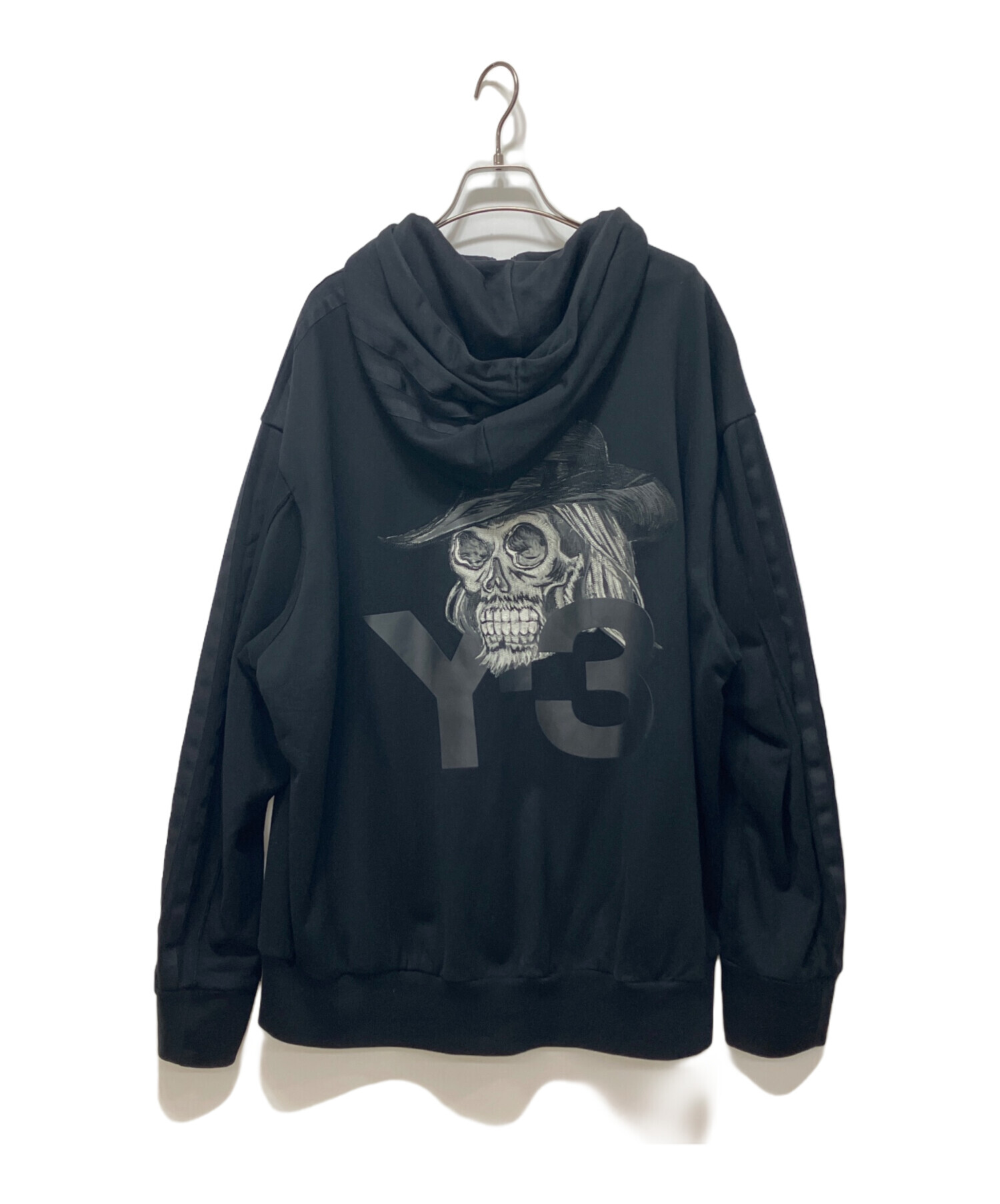 未使用 Y-3 YOHJI SKULL HOODIE 中古・古着通販】Y-3 (ワイスリー) YOHJI SKULL HOODIE ブラック
