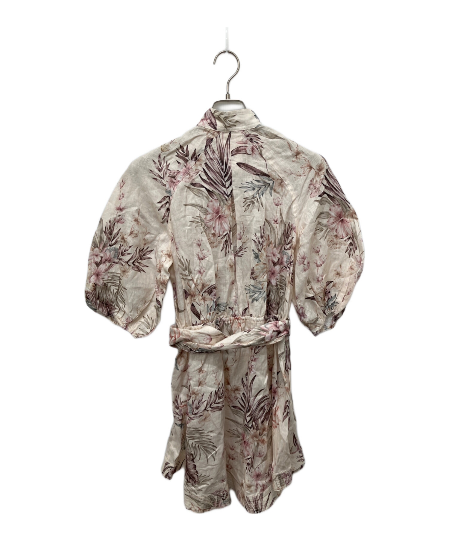中古・古着通販】ZIMMERMANN (ジマーマン) 花柄リネンワンピース 